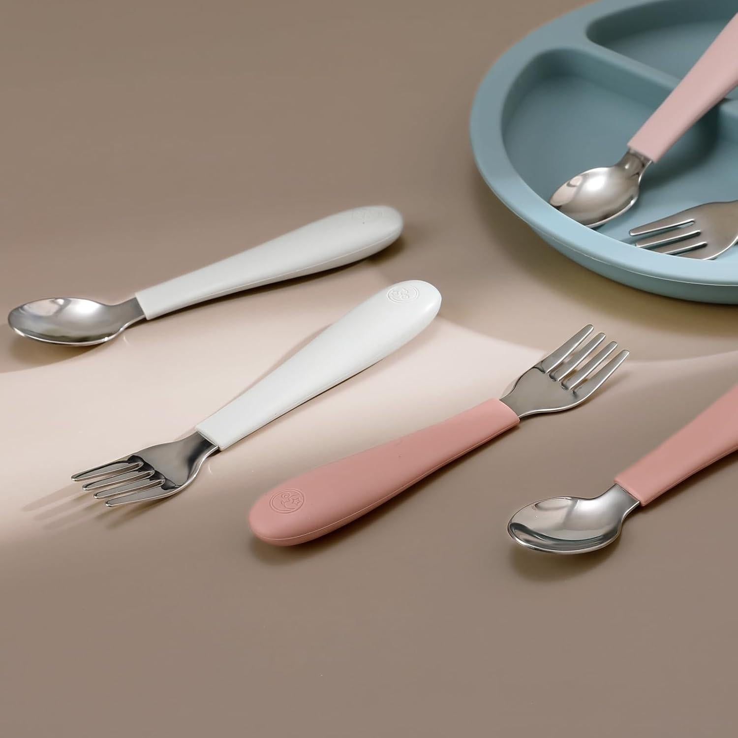 Juego de Utensilios para Niños CoixFoam 8 Piezas Acero Inoxidable