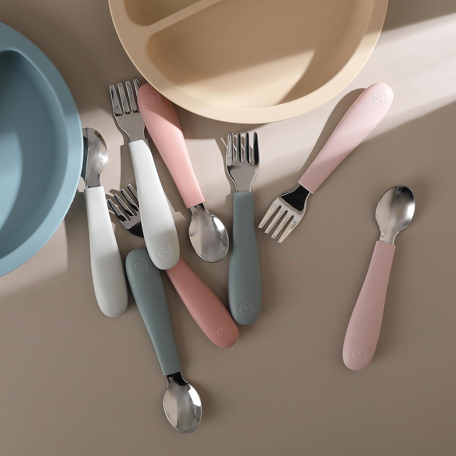 Juego de Utensilios para Niños CoixFoam 8 Piezas Acero Inoxidable