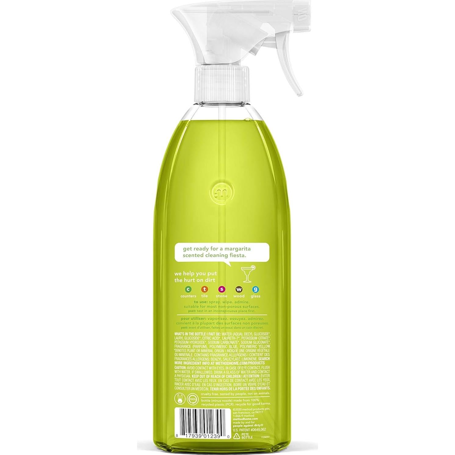 Limpiador Multiusos Method Spray 828 ml Lima + Sal Marina