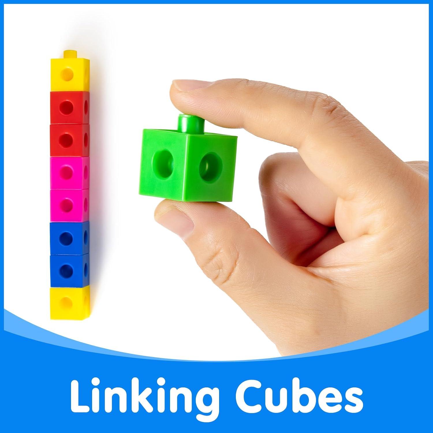 100 Cubos de Enlace Matemáticos Odoorgames con 384 Stickers