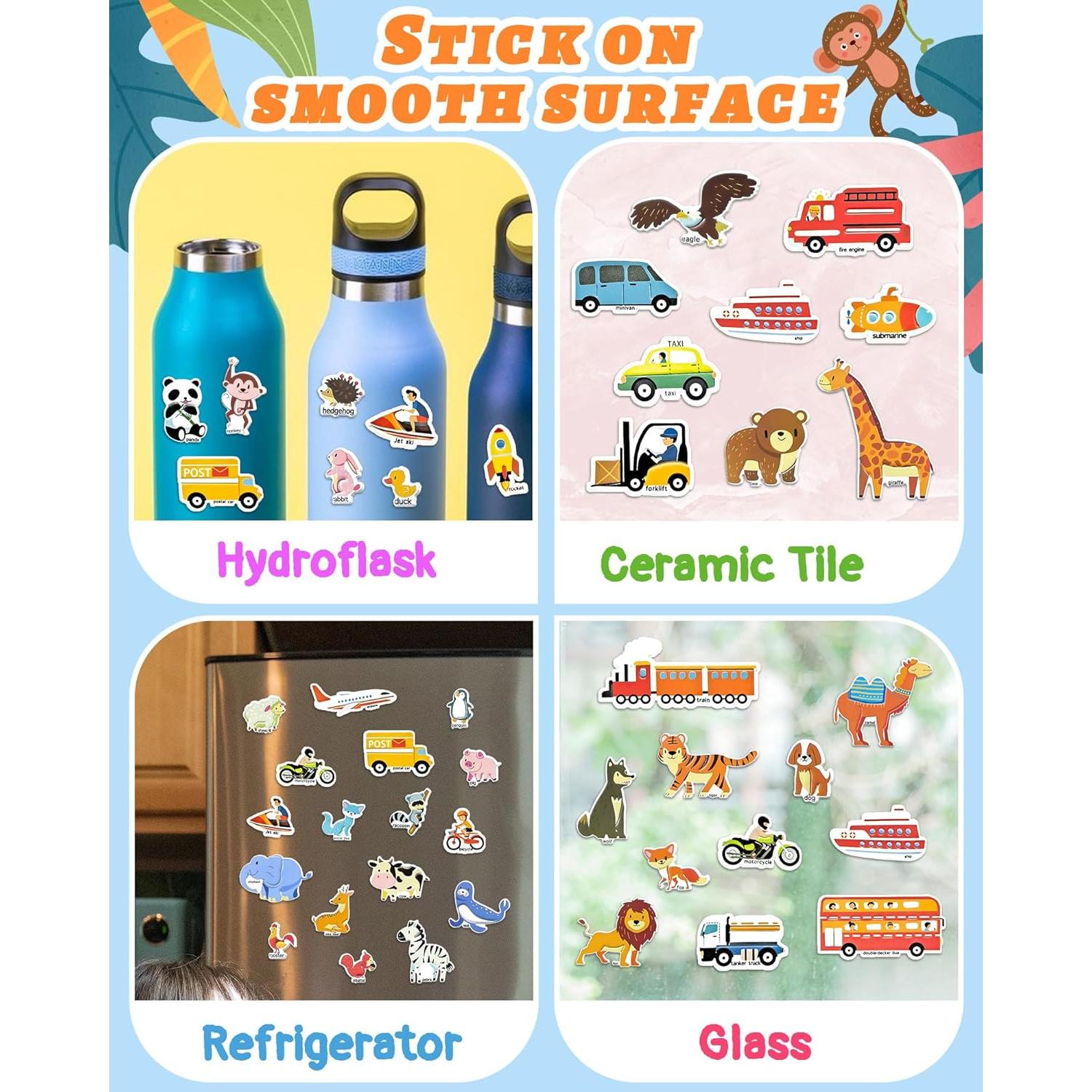 Libro de Pegatinas Reutilizables Benresive para Niños 2-4 Años