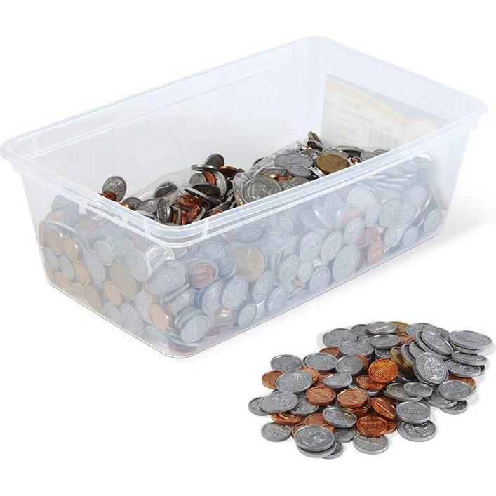 Juego de Monedas de Plástico Hand2Mind - 768 Piezas
