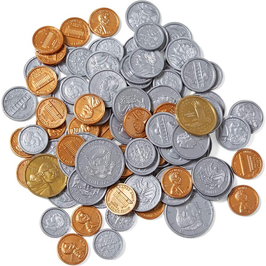 Juego de Monedas de Plástico Hand2Mind - 768 Piezas