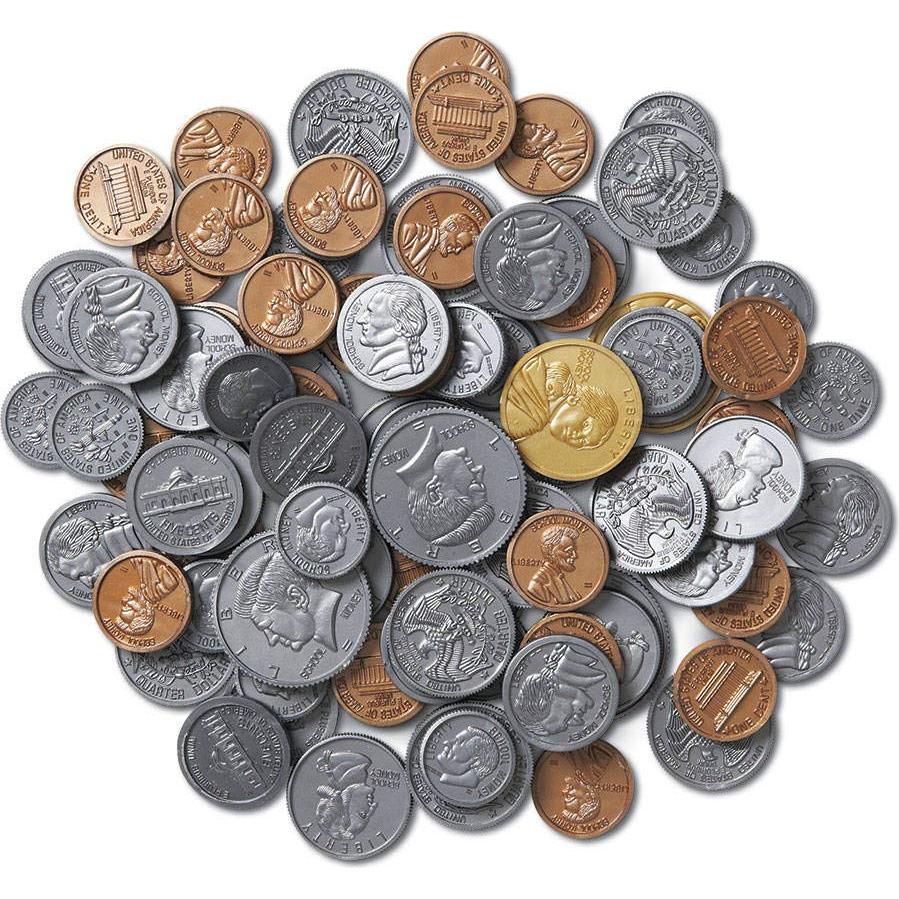 Juego de Monedas de Plástico Hand2Mind - 768 Piezas