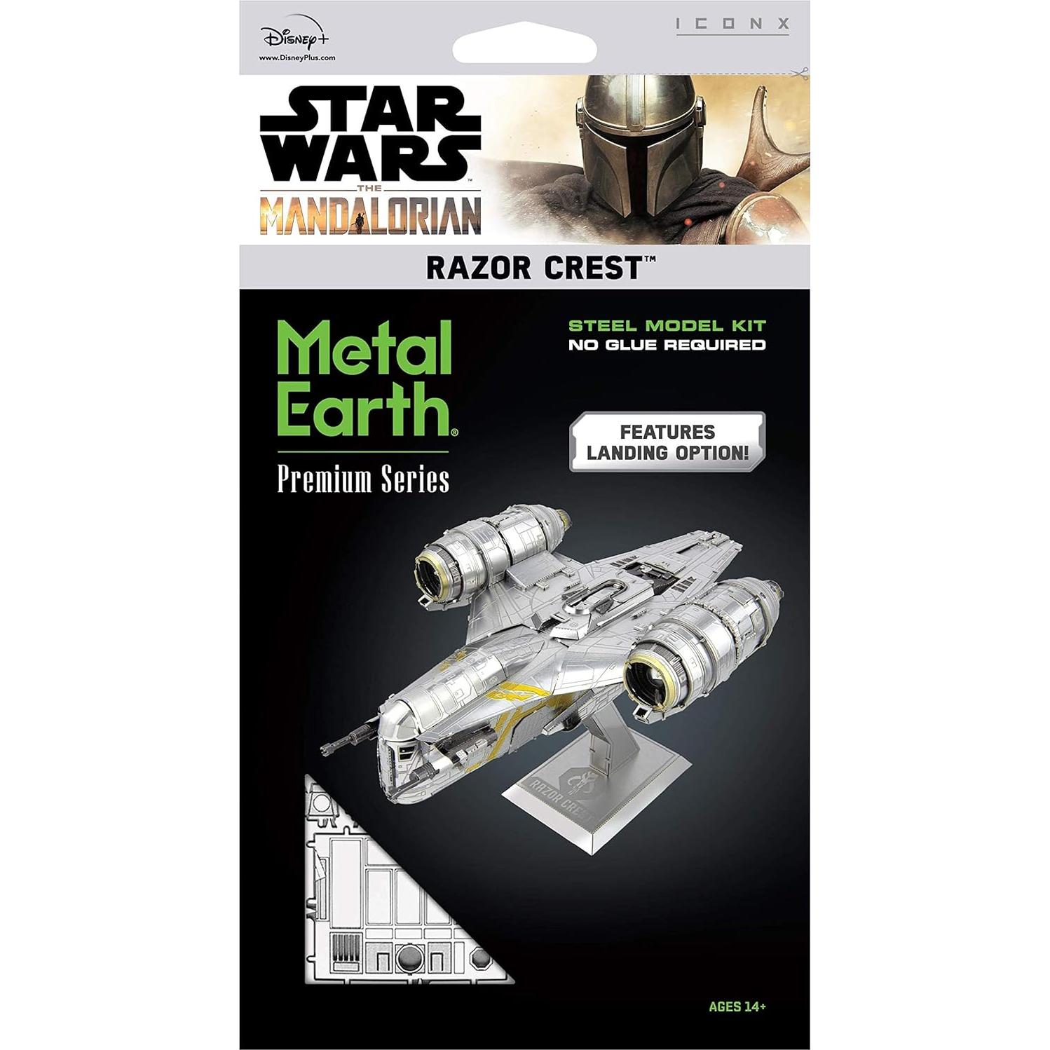 Kit de Modelo 3D Metal Earth Star Wars Razor Crest 14 cm