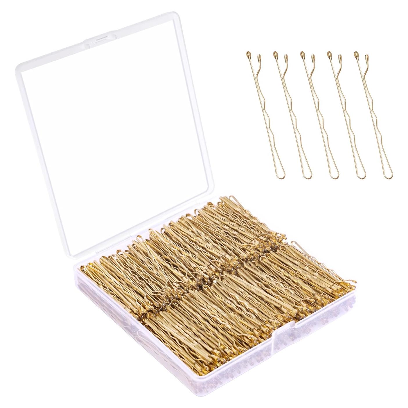 Horquillas para Cabello Rubio DF - 360 Pcs, 5.08 cm, Sujeción Segura