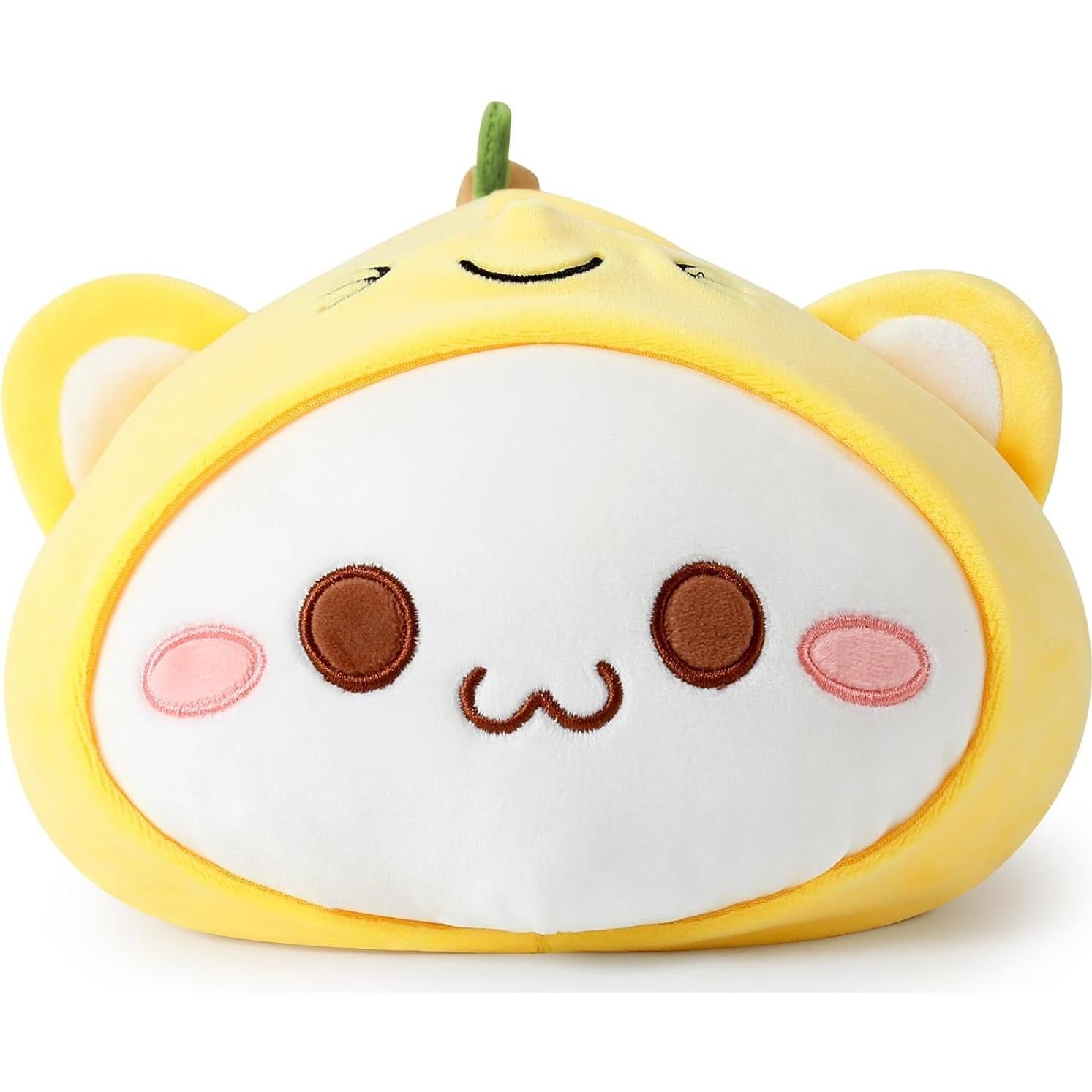 Almohada de Peluche Gato Banana Onsoyours 30x20 cm Suave