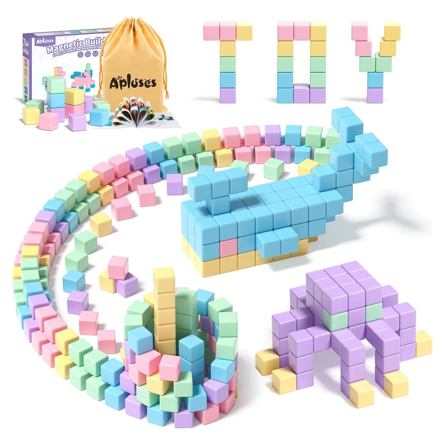 Bloques Magnéticos Apluses 32pcs para Niños 3 a 6 Años