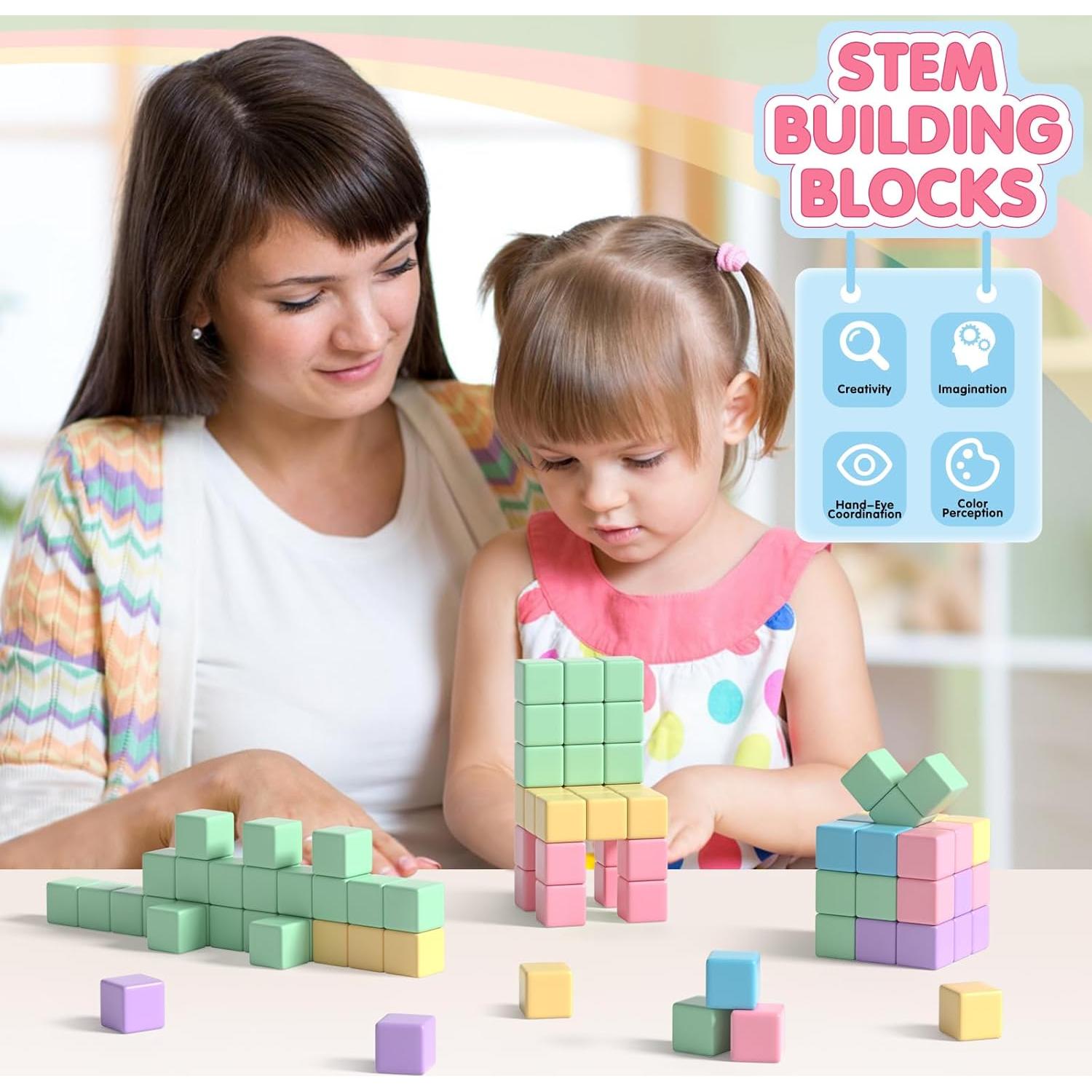 Bloques Magnéticos Apluses 32pcs para Niños 3 a 6 Años