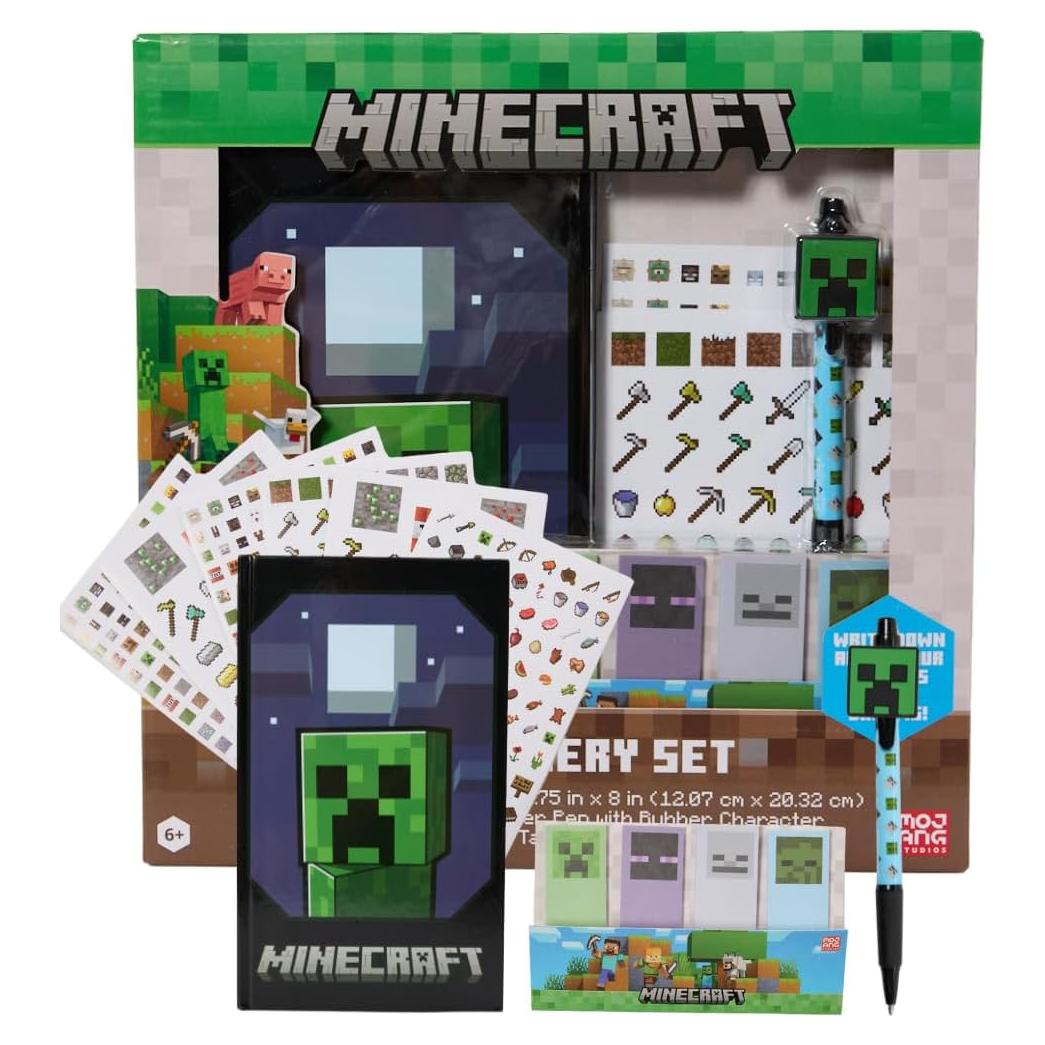 Conjunto de Papelería Minecraft Diseños Innovadores 9 Piezas