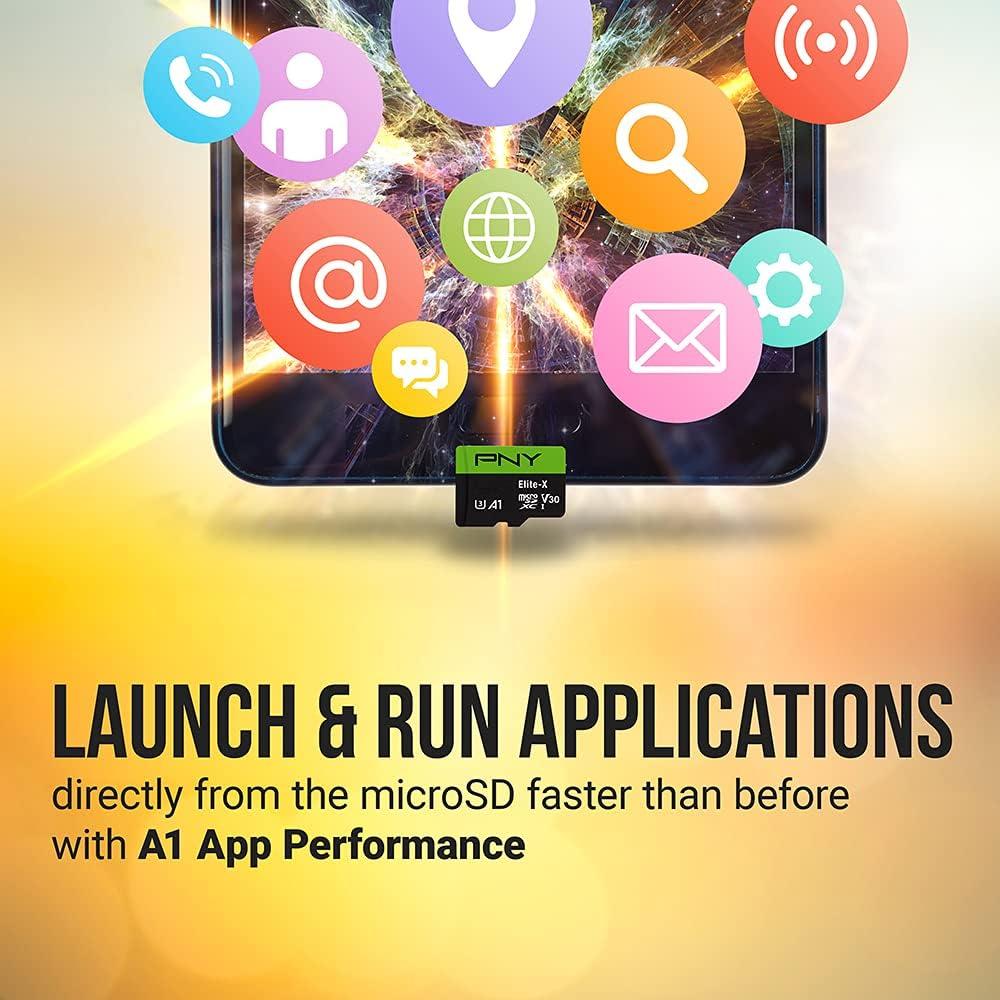 Tarjeta de Memoria PNY 64GB Elite-X SDXC Clase 10 U3 V30 100MB/s