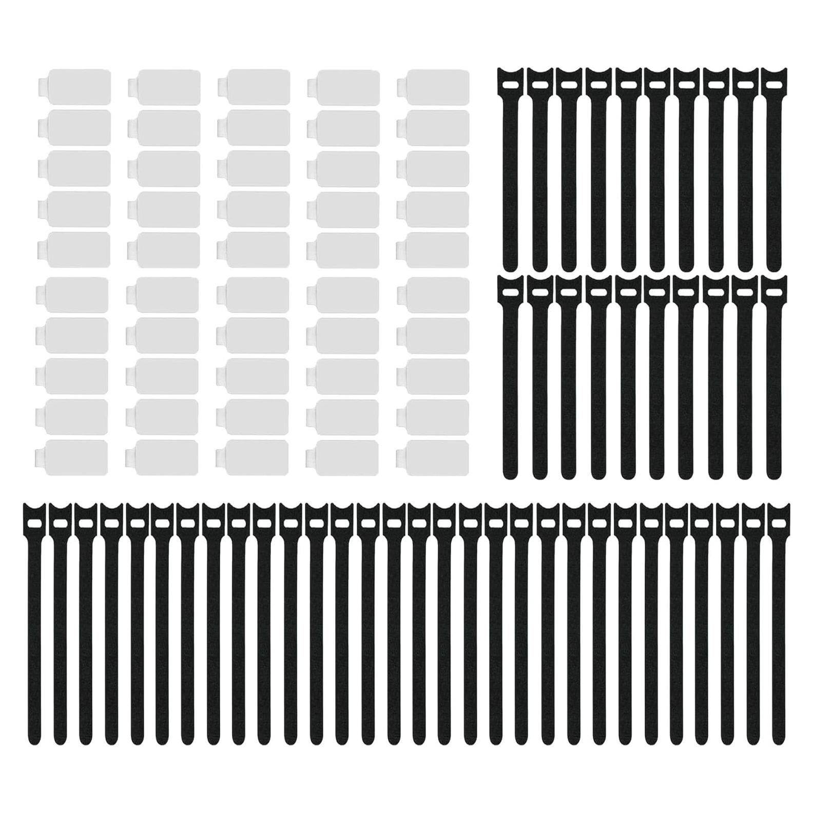 Kit de Organización de Cables TOPNI - 100 Corbatas y Etiquetas
