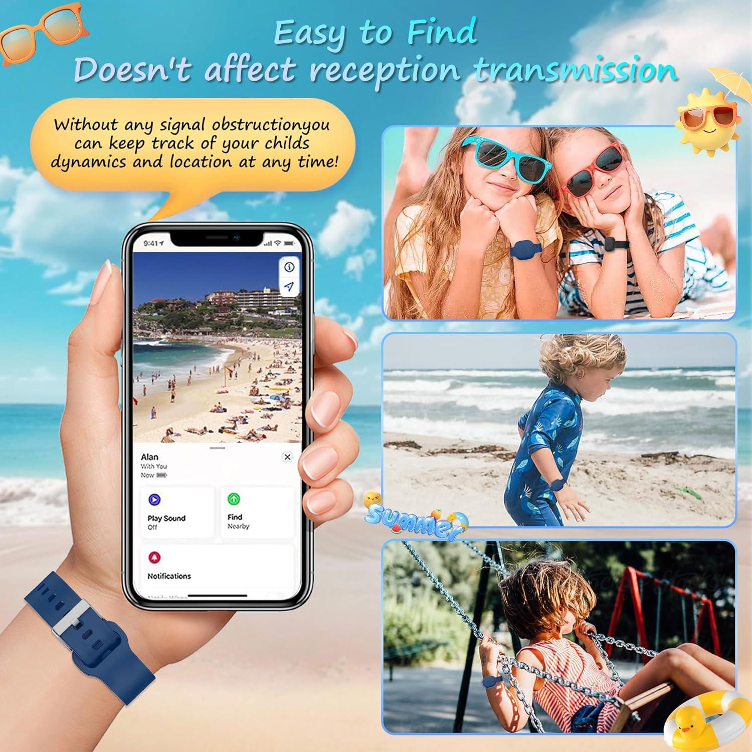 2 Pulseras de Silicona Impermeables para Tile Mate 2024 - Negro y Azul