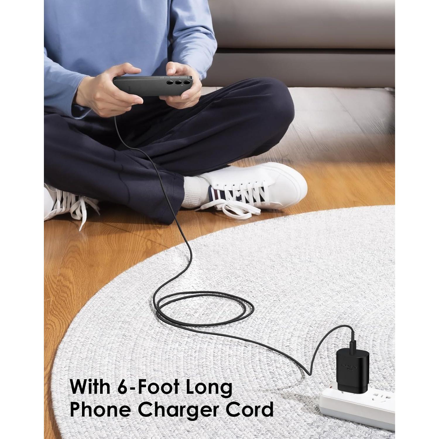 Paquete de 2 Cargadores Rápidos USB-C 25W con Cable 2m