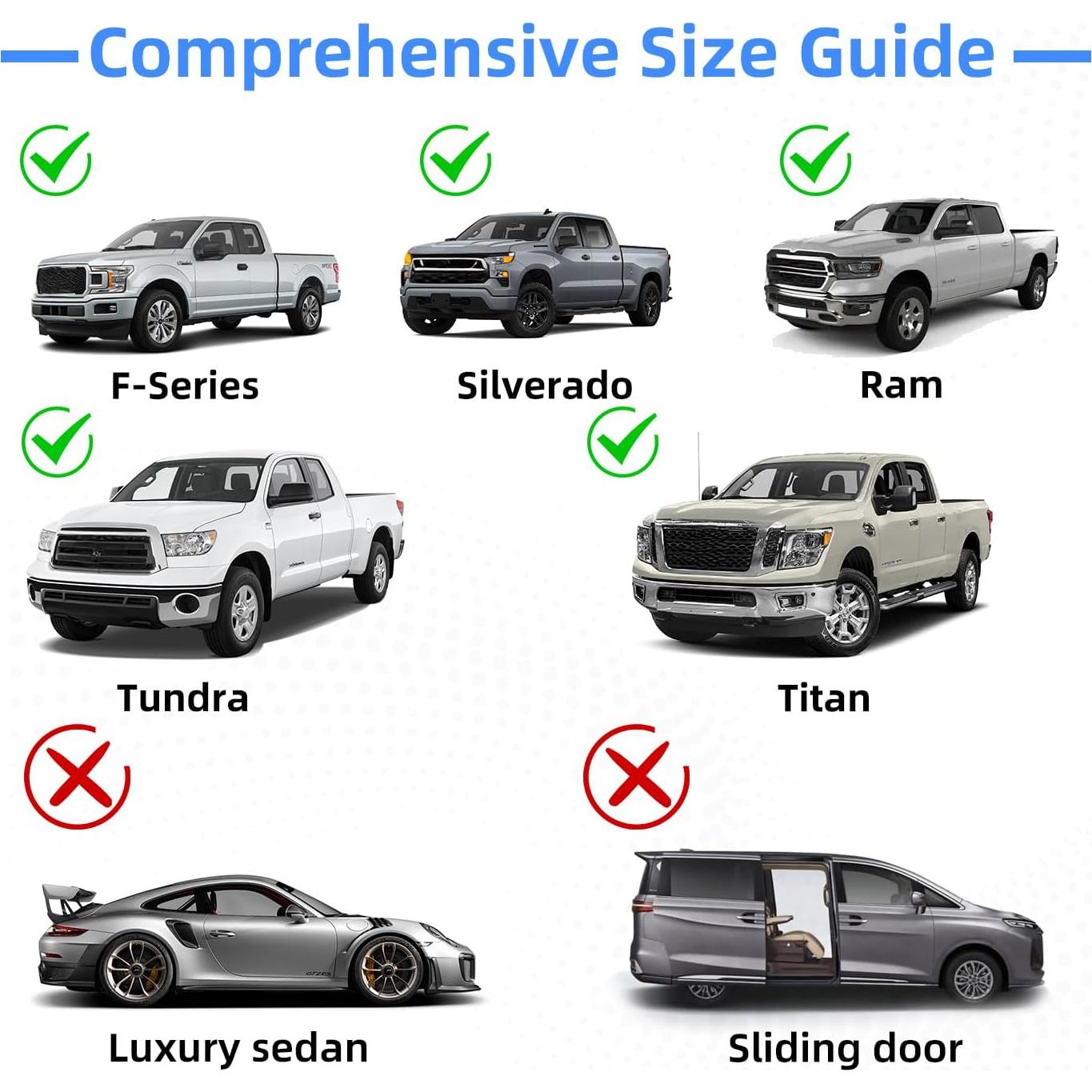 Sombra de Ventana de Auto TechSpanner XXL 80x120 cm - Paquete de 2