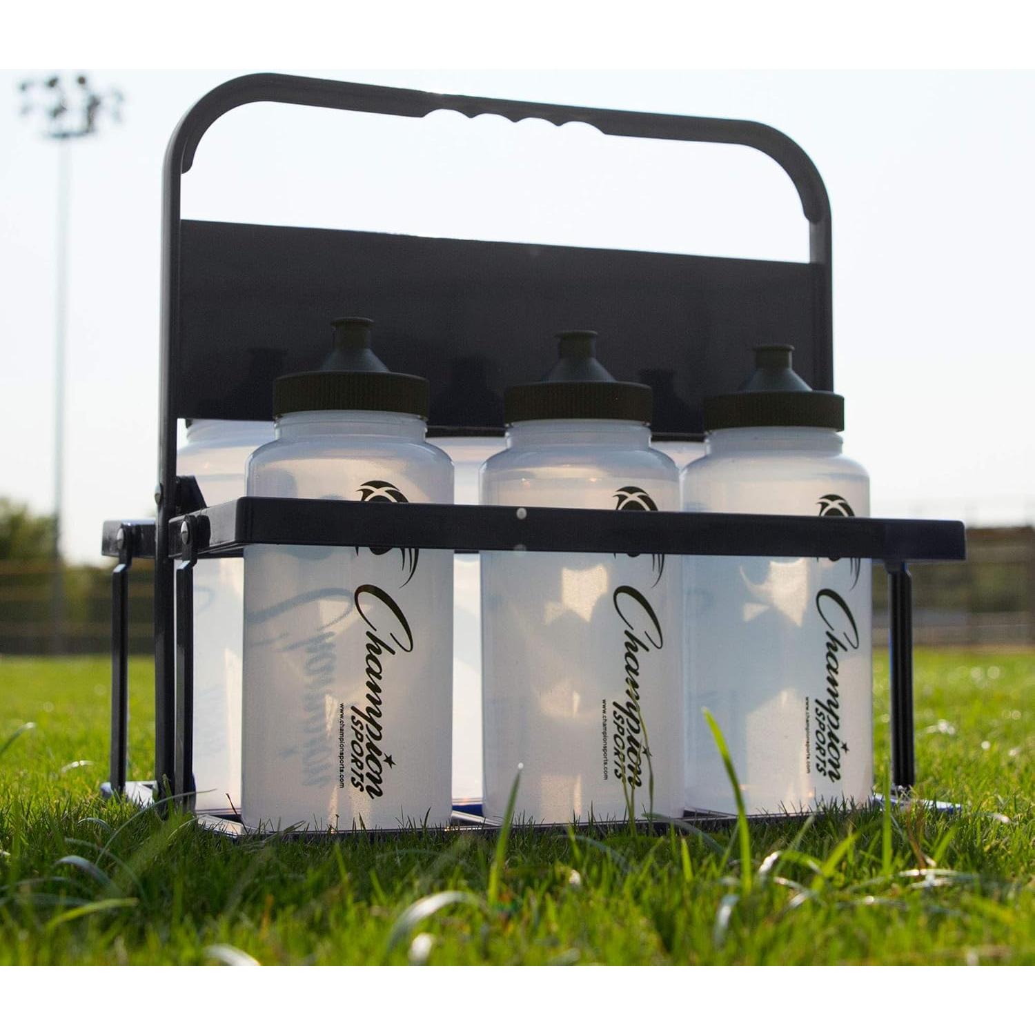 Transportador de Botellas de Agua Plegable Champion Sports Negro