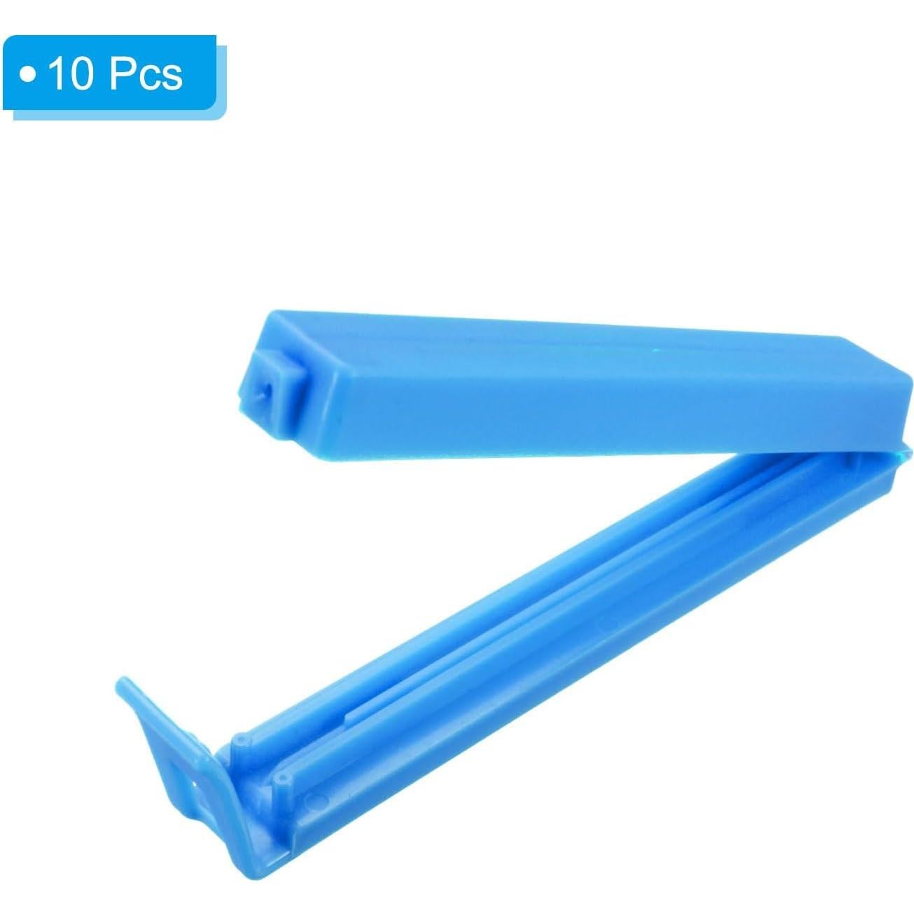 Clips de Sellado Reutilizables PATIKIL 9 cm - 10 Piezas Azul