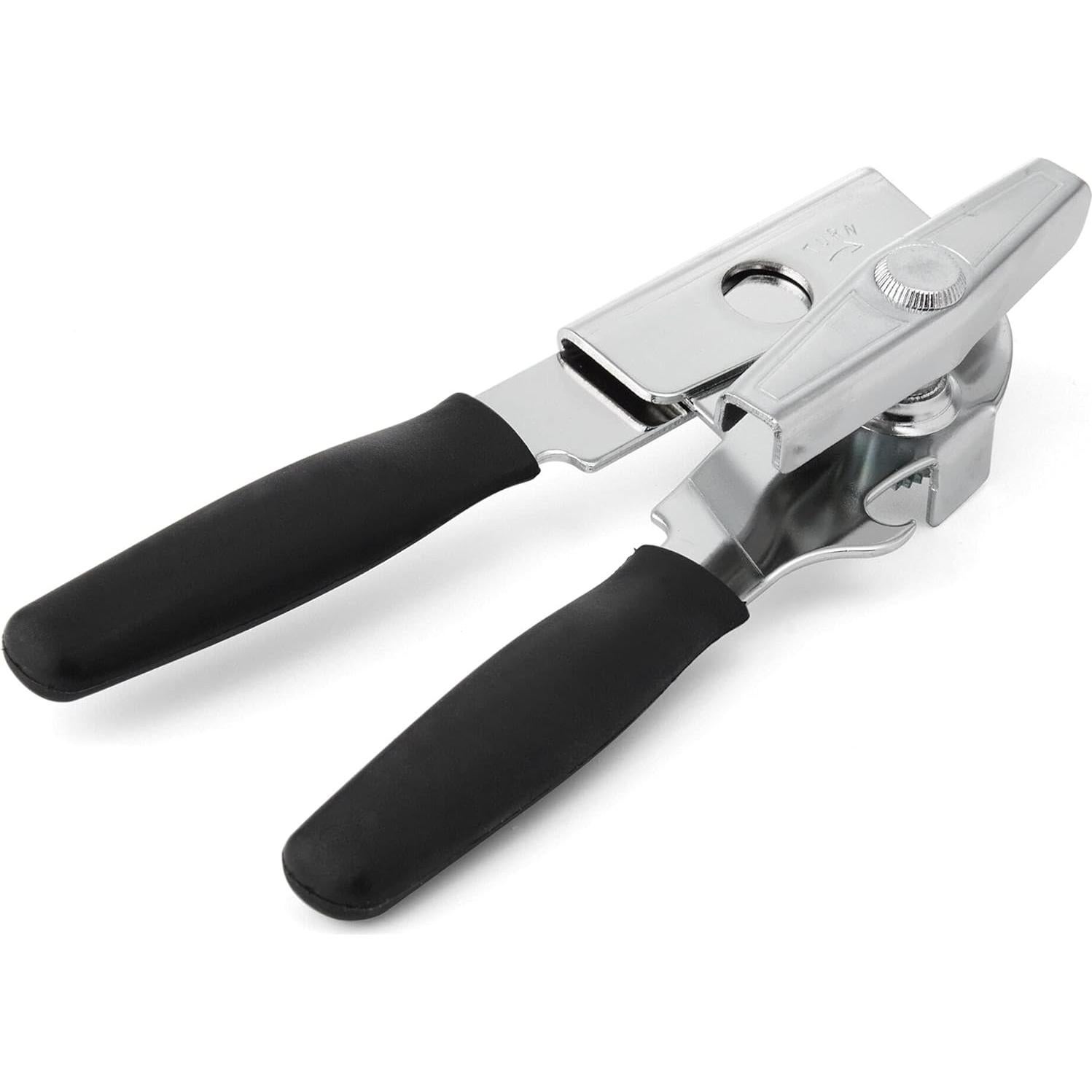 Abrelatas Swing-A-Way Ergonomico Acero Inoxidable Negro