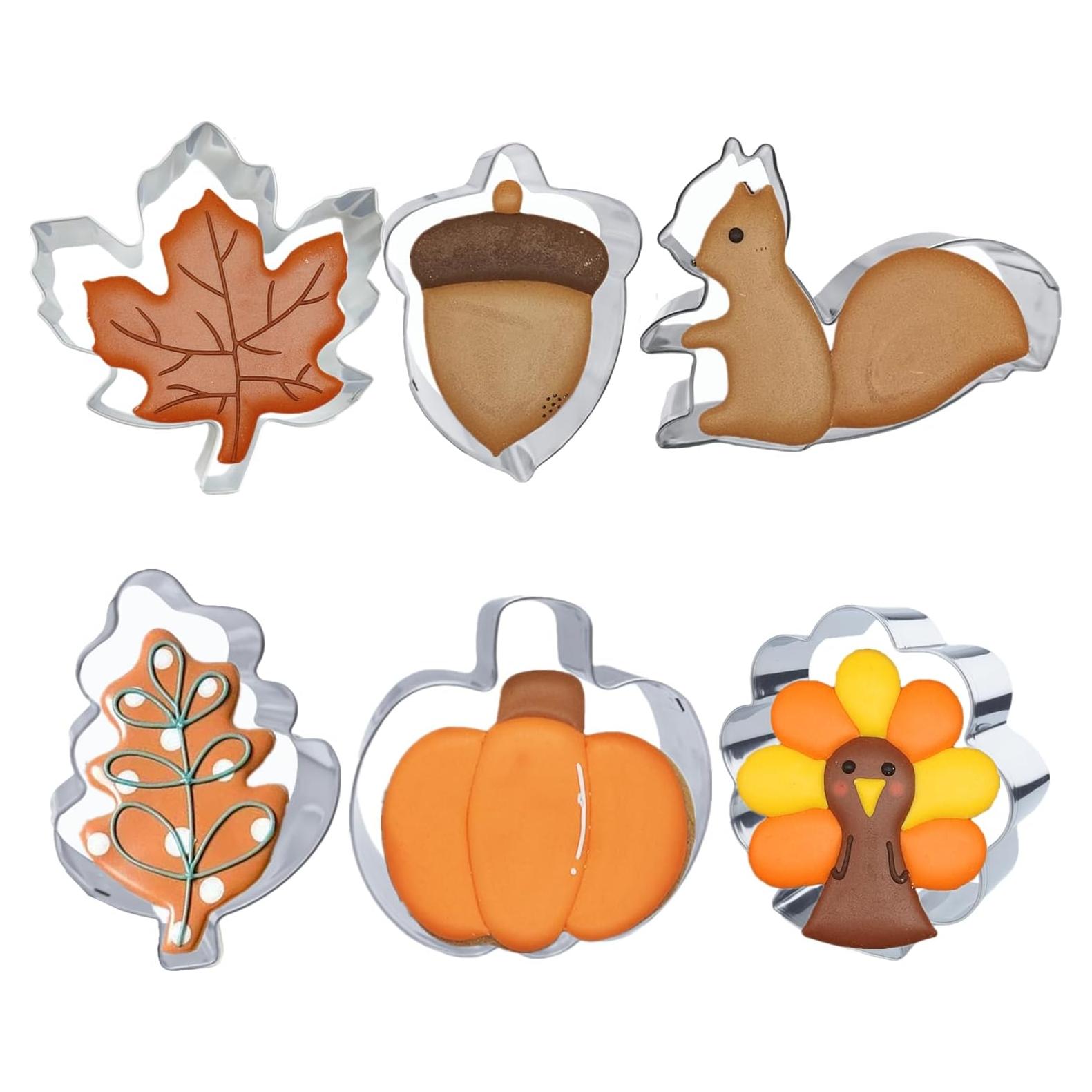 Cortadores de Galletas Acción de Gracias Tuzicake - 6 Piezas