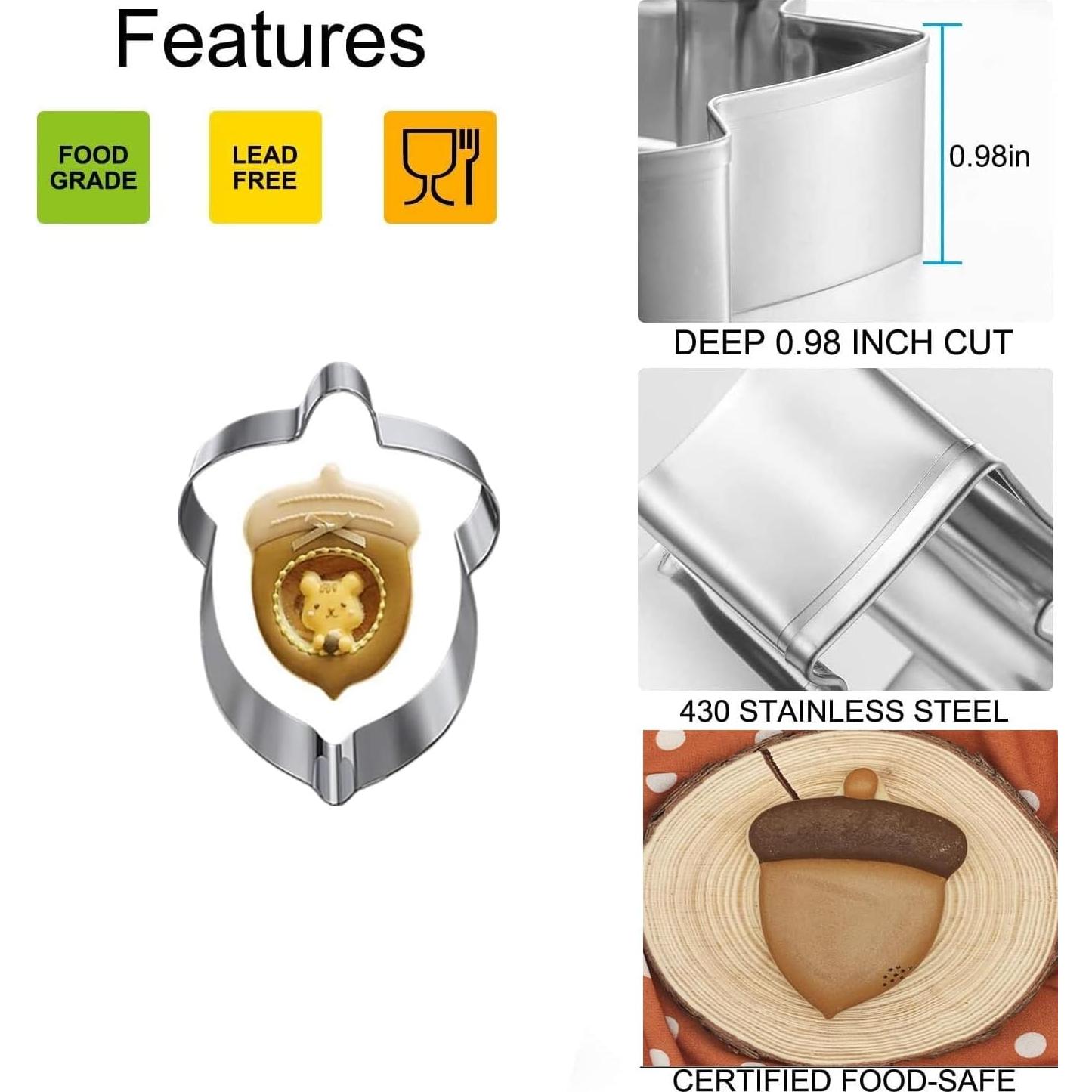 Cortadores de Galletas Acción de Gracias Tuzicake - 6 Piezas