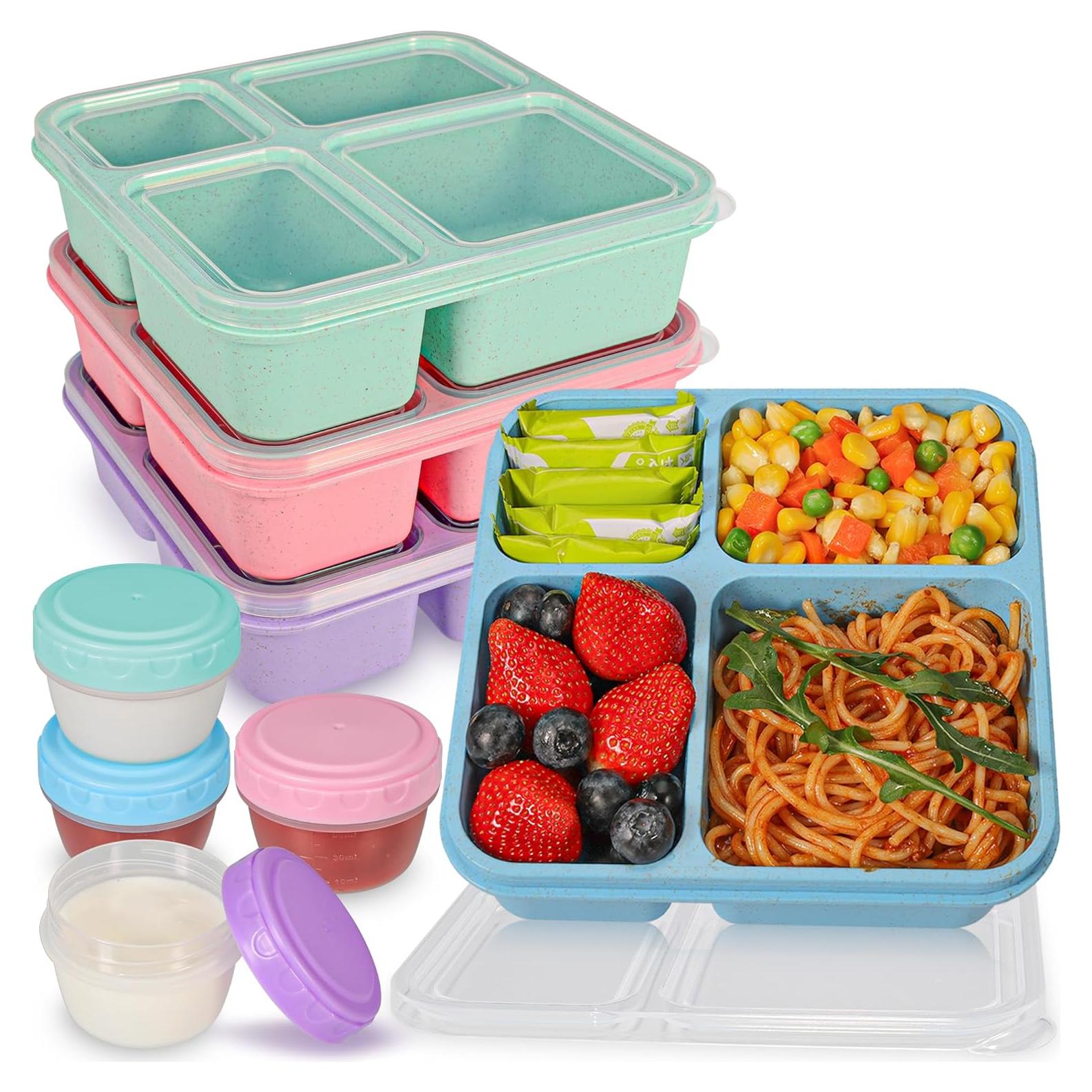 Contenedor de Almuerzo Bento TOUWMX 4 Compartimentos 1200ml