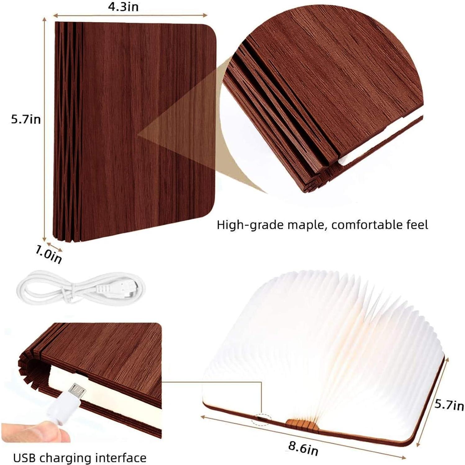 Lámpara de Libro Plegable Vergissm LED Recargable 3 Colores