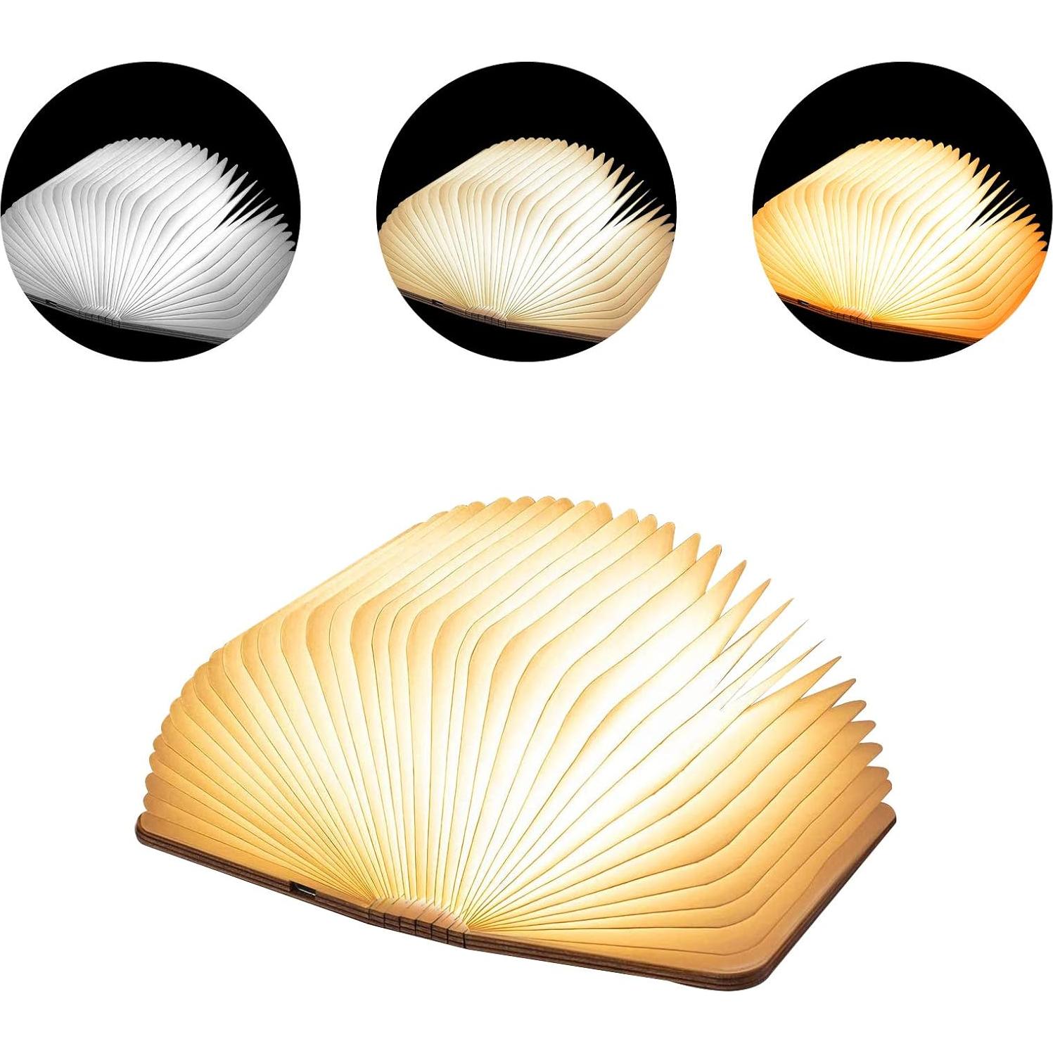 Lámpara de Libro Plegable Vergissm LED Recargable 3 Colores