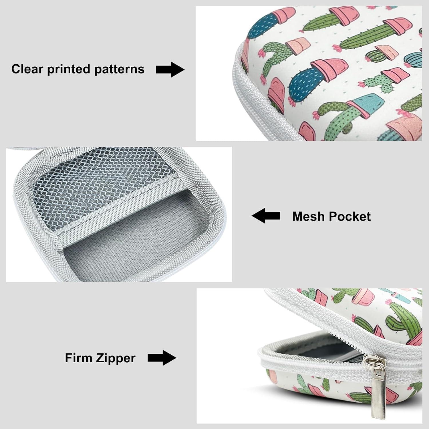 Organizador de Auriculares KOUJAON Estuche EVA Cactus 7.5cm