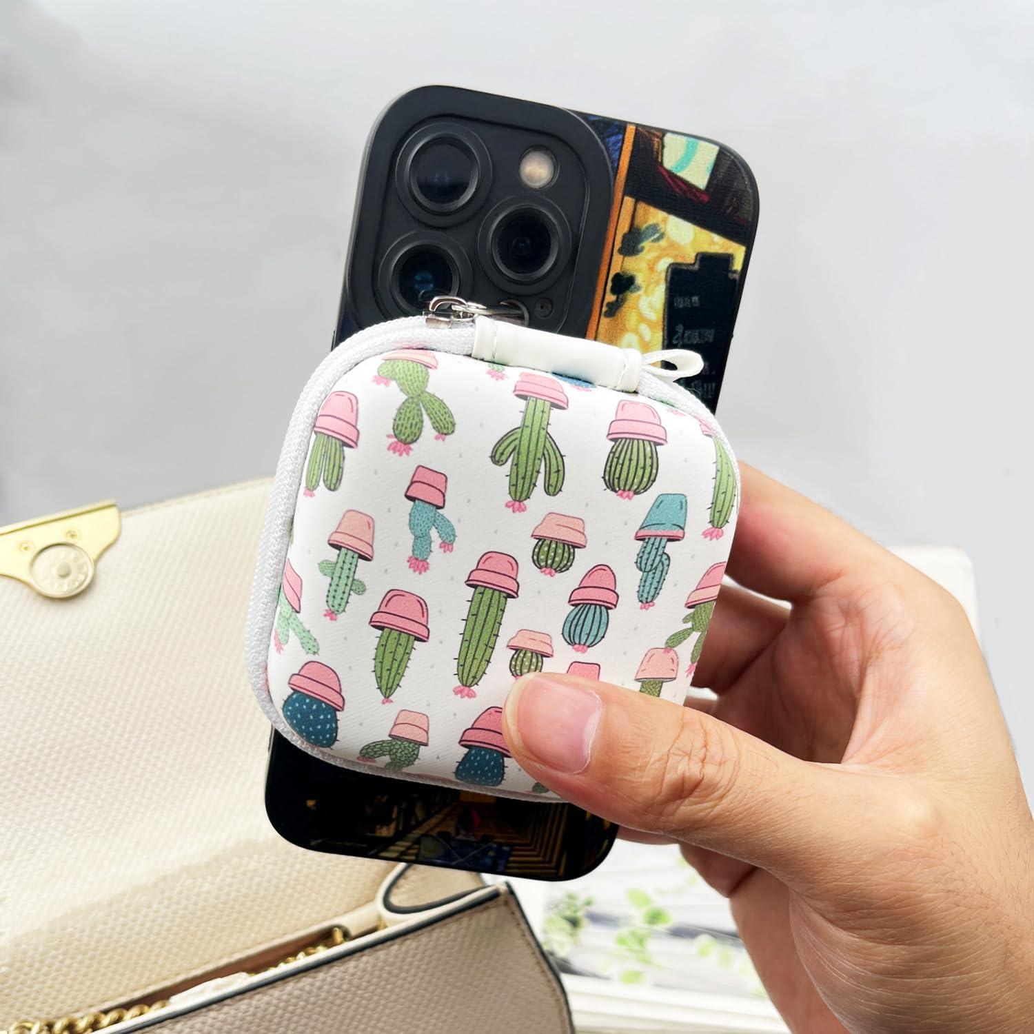 Organizador de Auriculares KOUJAON Estuche EVA Cactus 7.5cm