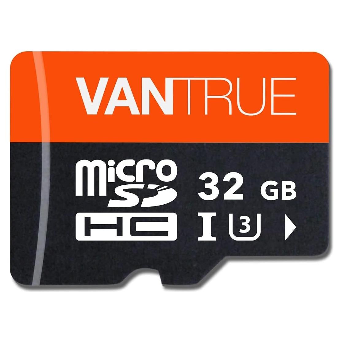 Tarjeta microSDHC Vantrue 32GB UHS-I U3 para cámaras y drones