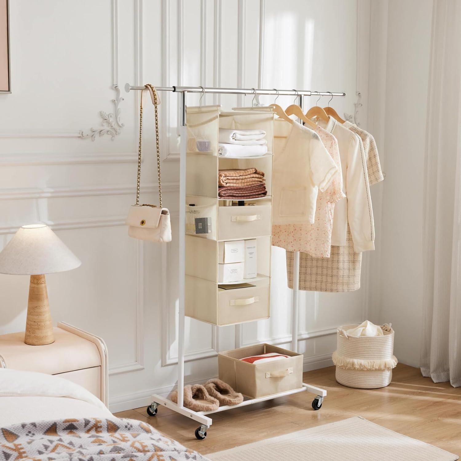 Organizador de Closet Colgante MAX Houser 5 Niveles Beige