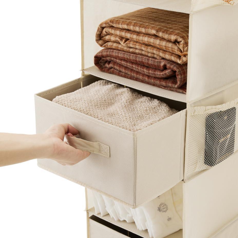 Organizador de Closet Colgante MAX Houser 5 Niveles Beige