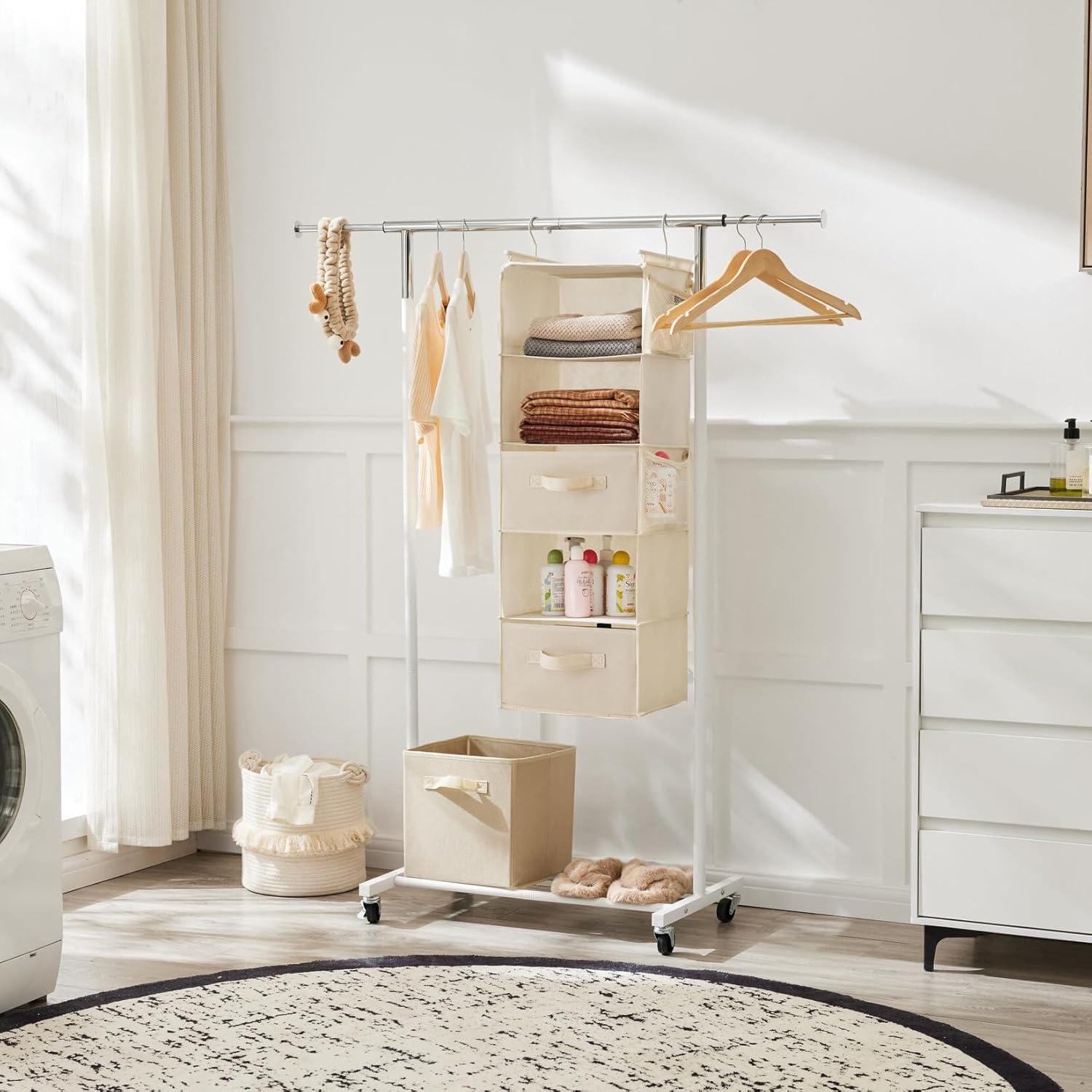 Organizador de Closet Colgante MAX Houser 5 Niveles Beige