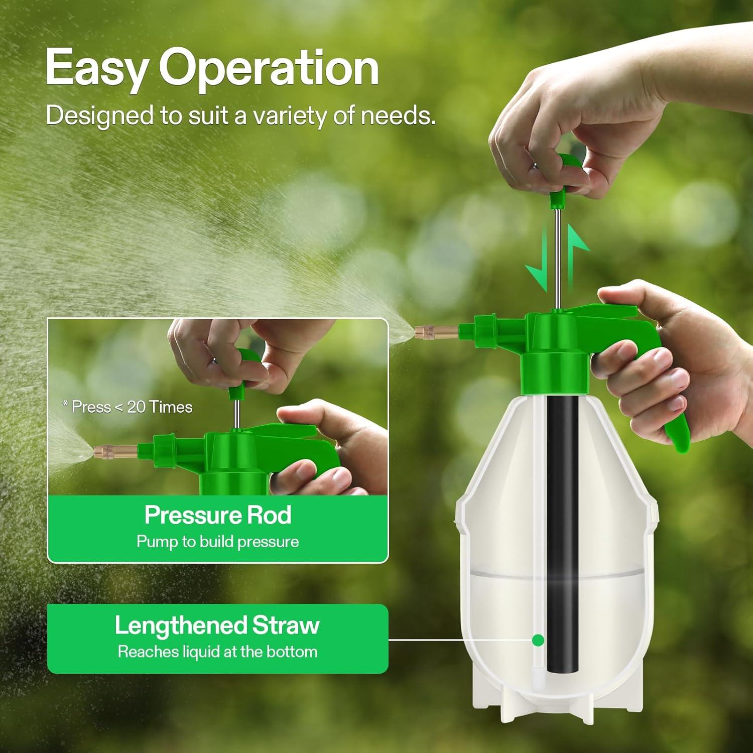 Pulverizador de Bomba VIVOSUN 0.76L Verde con Boquilla Ajustable