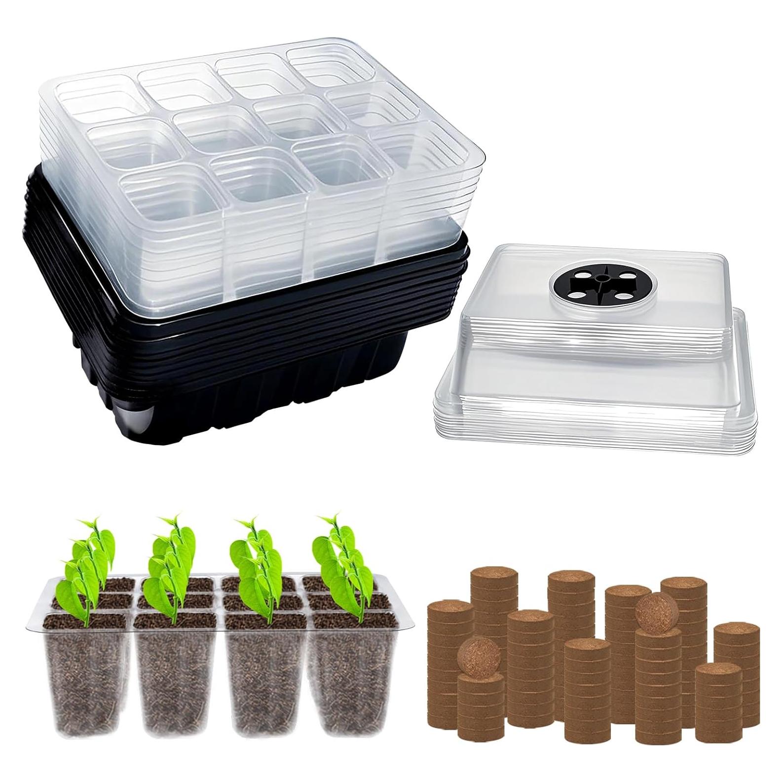 Kit de Inicio de Semillas ZeeDix - 10 Bandejas con 120 Celdas