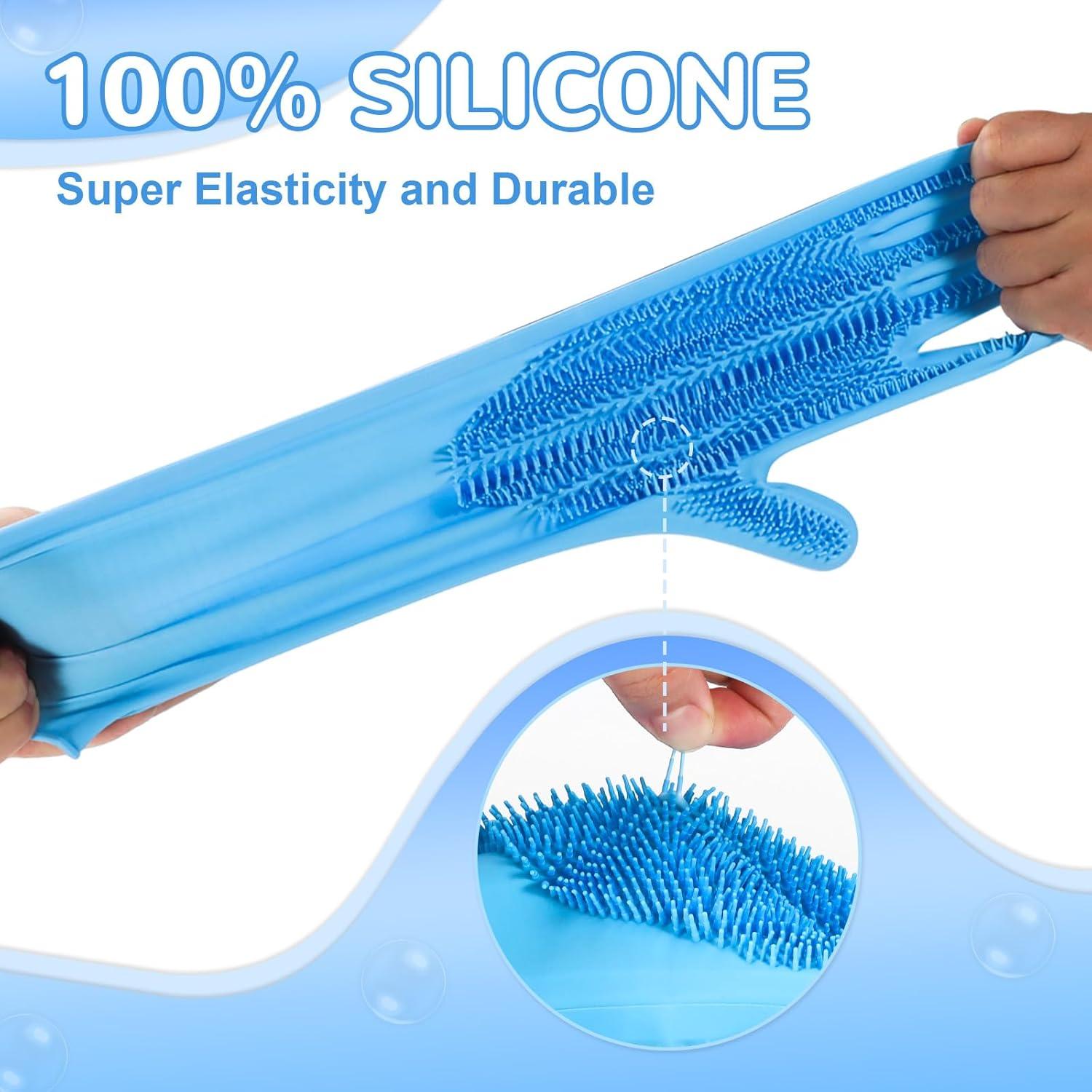 Guantes de Aseo para Mascotas WJWJA - Azul - 27.3x17.9 cm