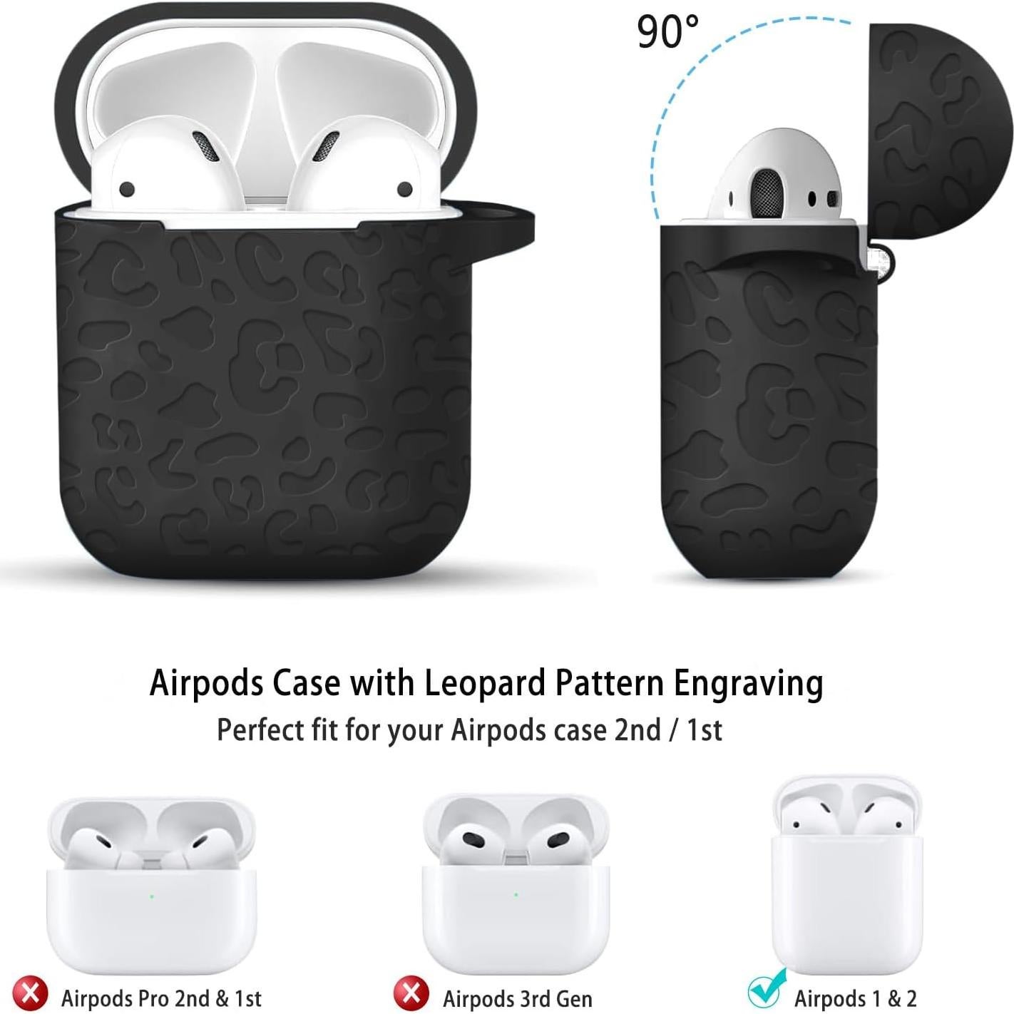Funda de Silicona Gawnock para Airpods 2ª/1ª Leopardo