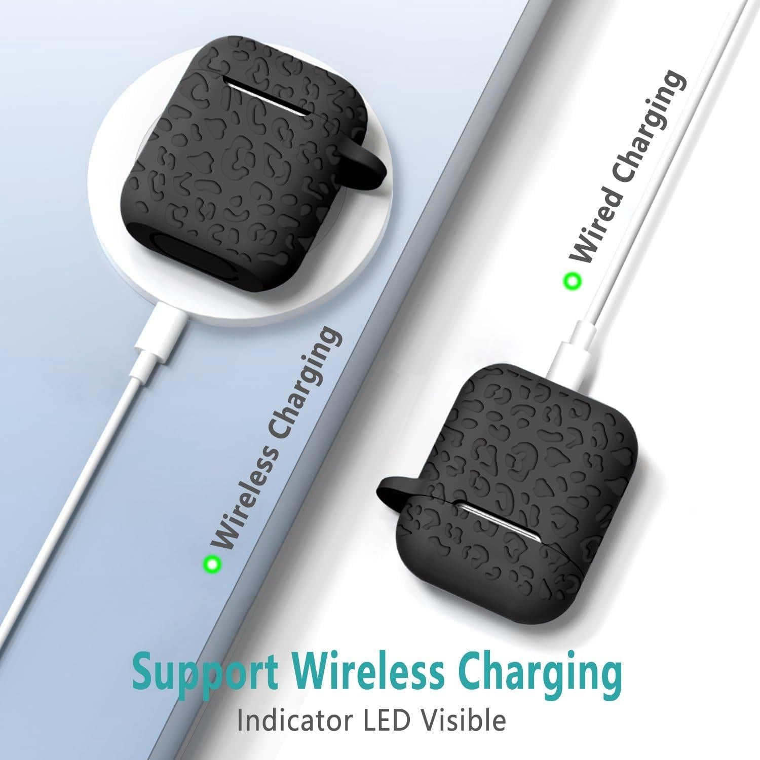 Funda de Silicona Gawnock para Airpods 2ª/1ª Leopardo