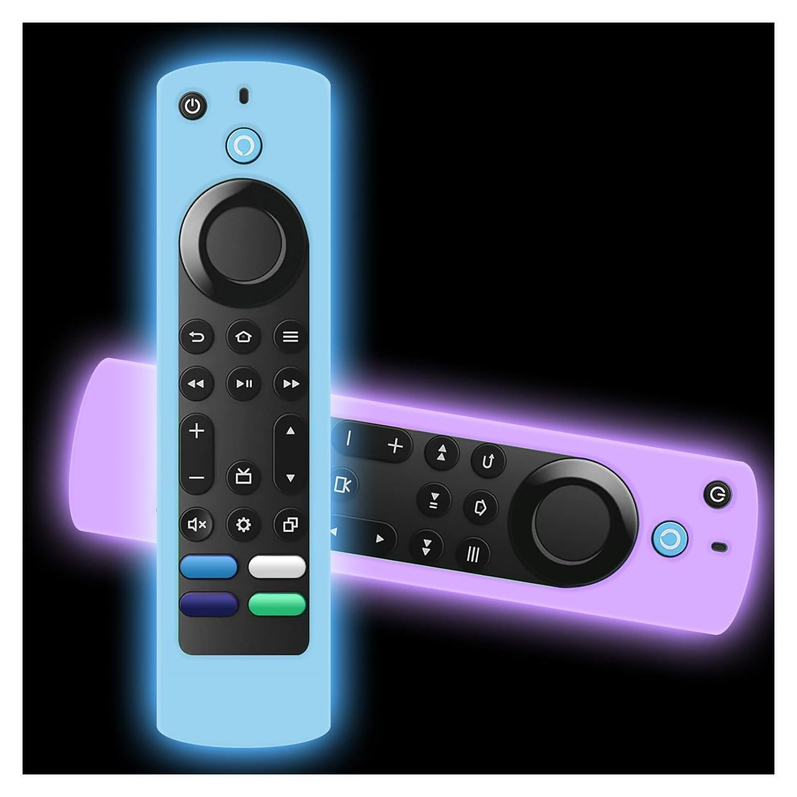 Funda de Silicona para Control Remoto Toshiba/Insignia - Brillo Azul y Púrpura