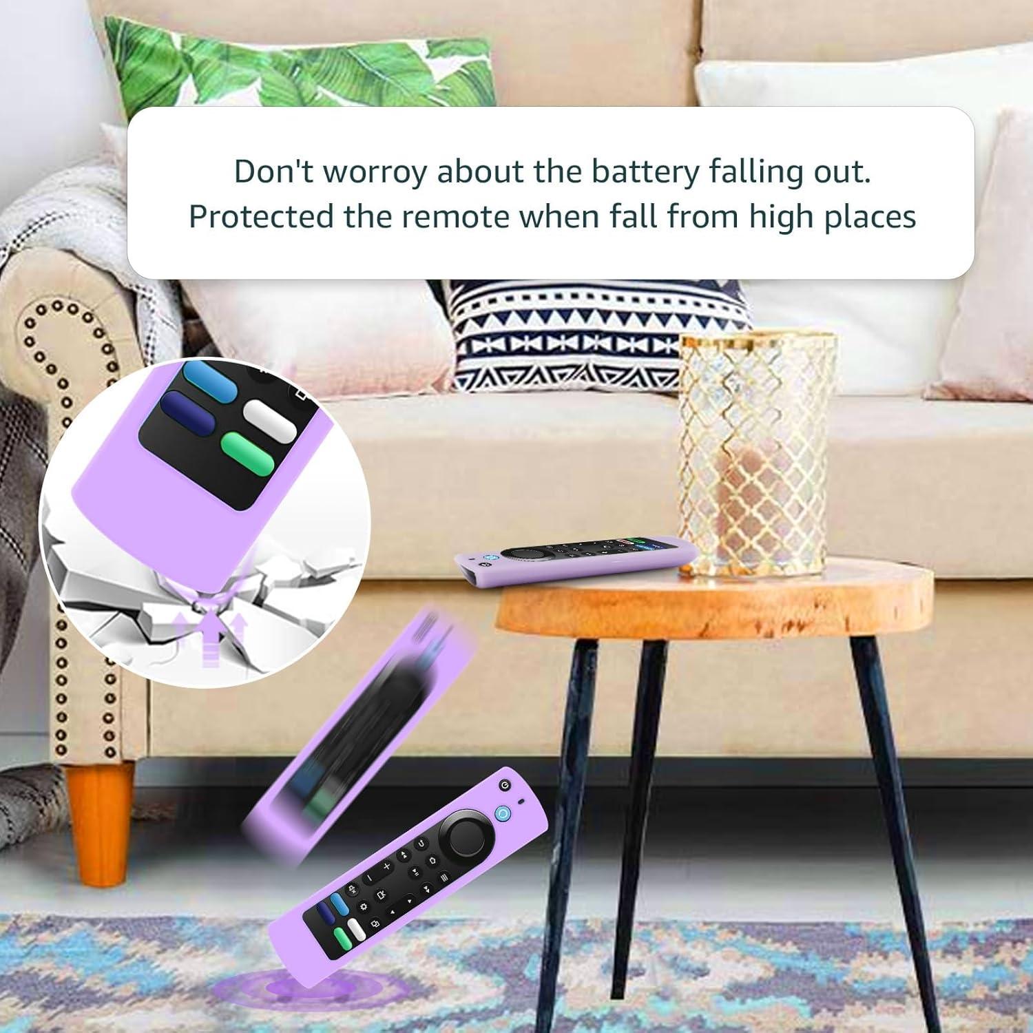 Funda de Silicona para Control Remoto Toshiba/Insignia - Brillo Azul y Púrpura