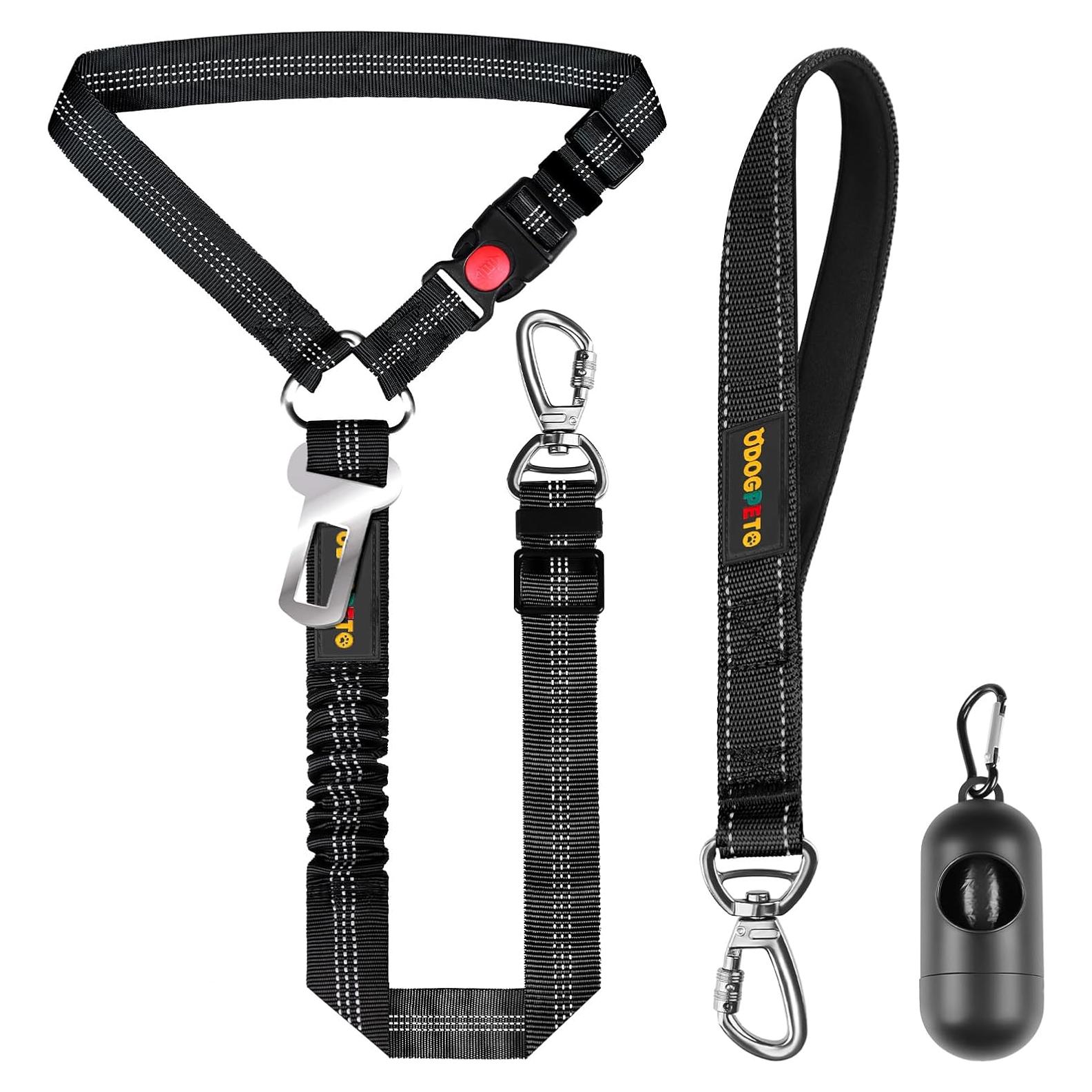 Arnés de Seguridad para Perros ODOGPETO Negro 30 cm Reflectante