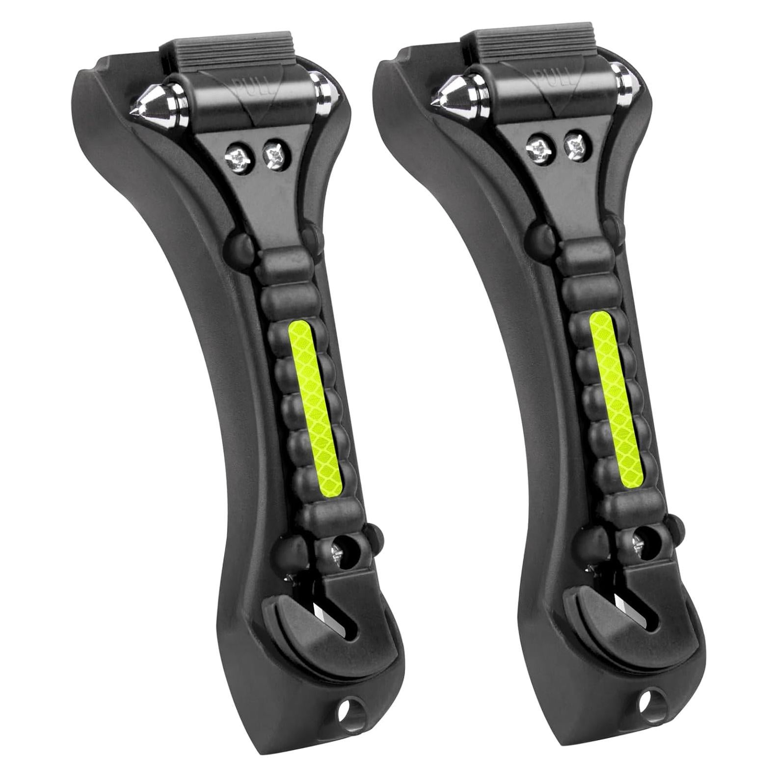 Martillo de Seguridad Cleverool 2 en 1 para Automóvil Negro