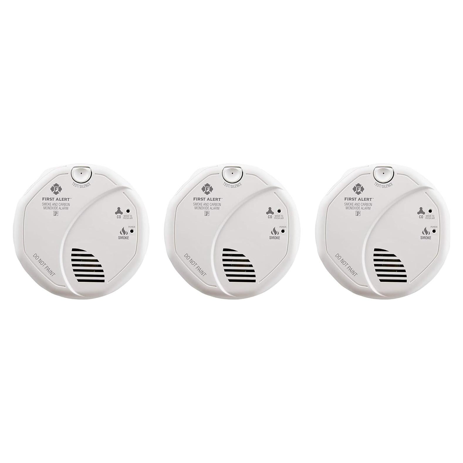 Detector de Humo y Monóxido de Carbono Primer Aviso SC7010B-3, Paquete de 3