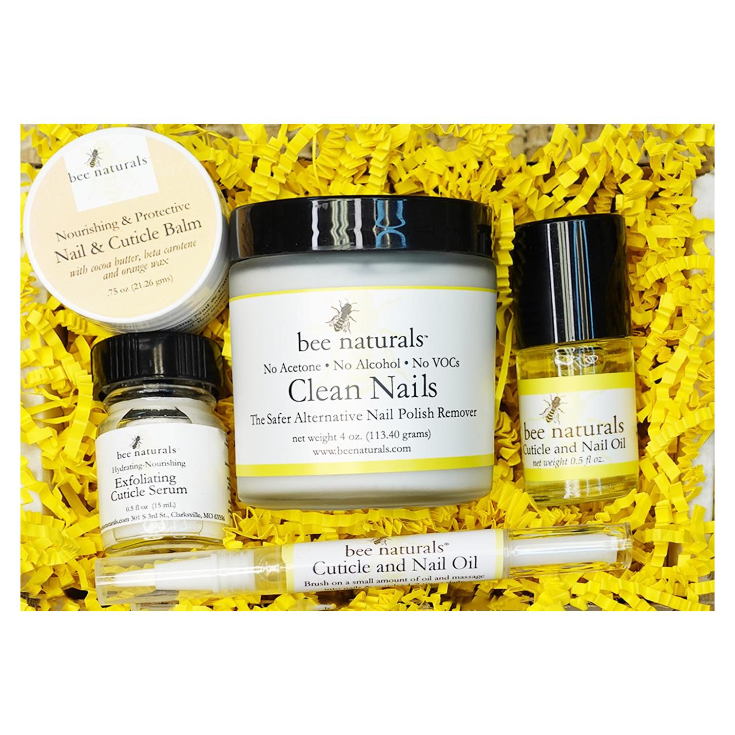 Kit Completo de Cuidado de Uñas Bee Naturals - Natural y No Tóxico