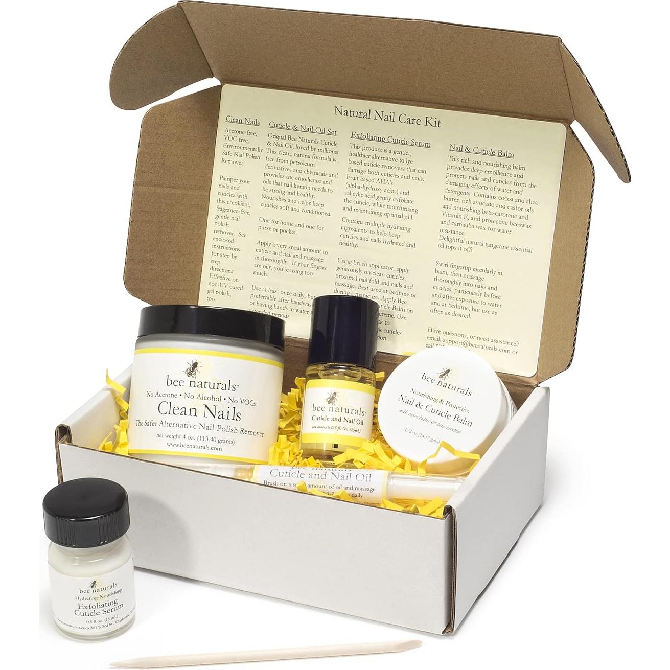 Kit Completo de Cuidado de Uñas Bee Naturals - Natural y No Tóxico