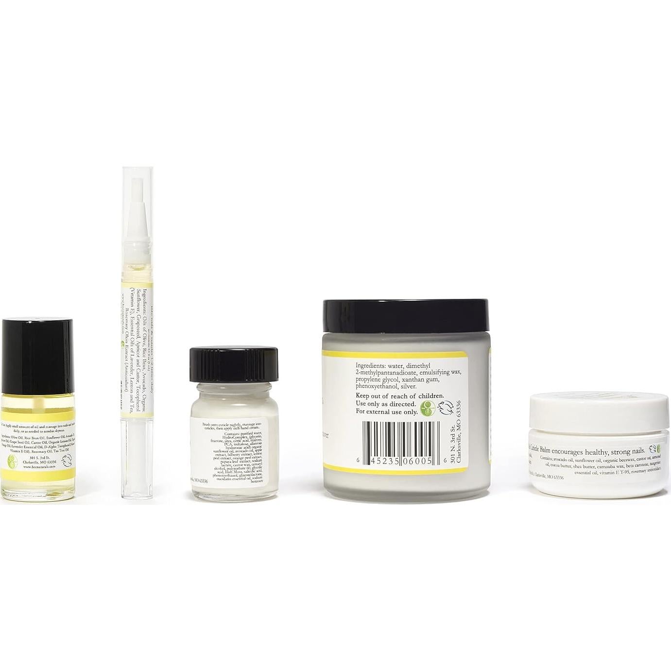 Kit Completo de Cuidado de Uñas Bee Naturals - Natural y No Tóxico