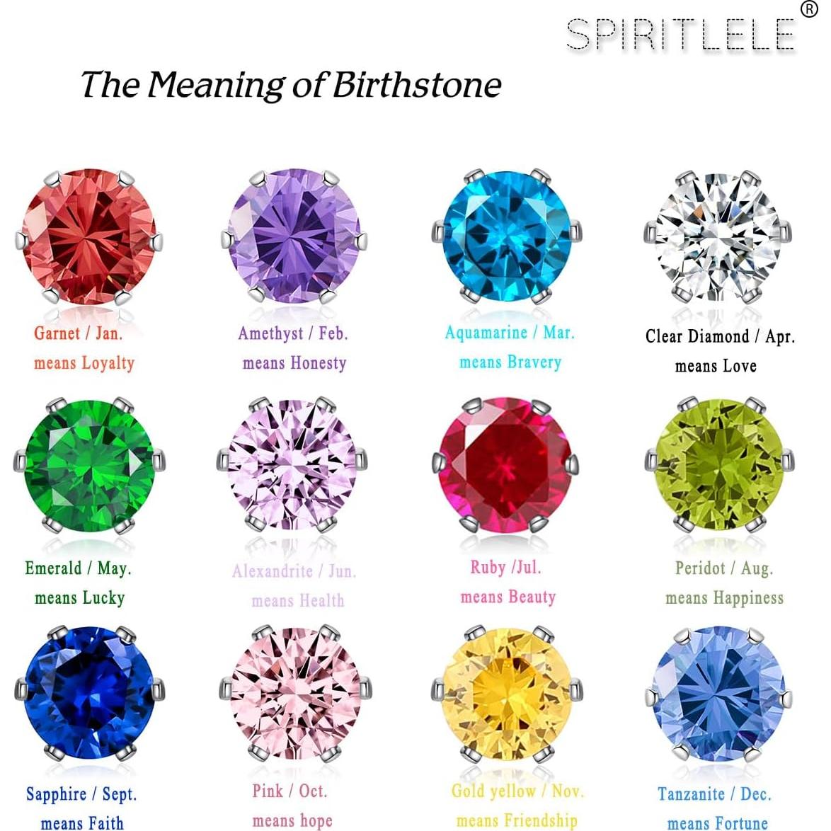 Pendientes Magnéticos Spiritlele 12 Pares con Zirconia Cubica