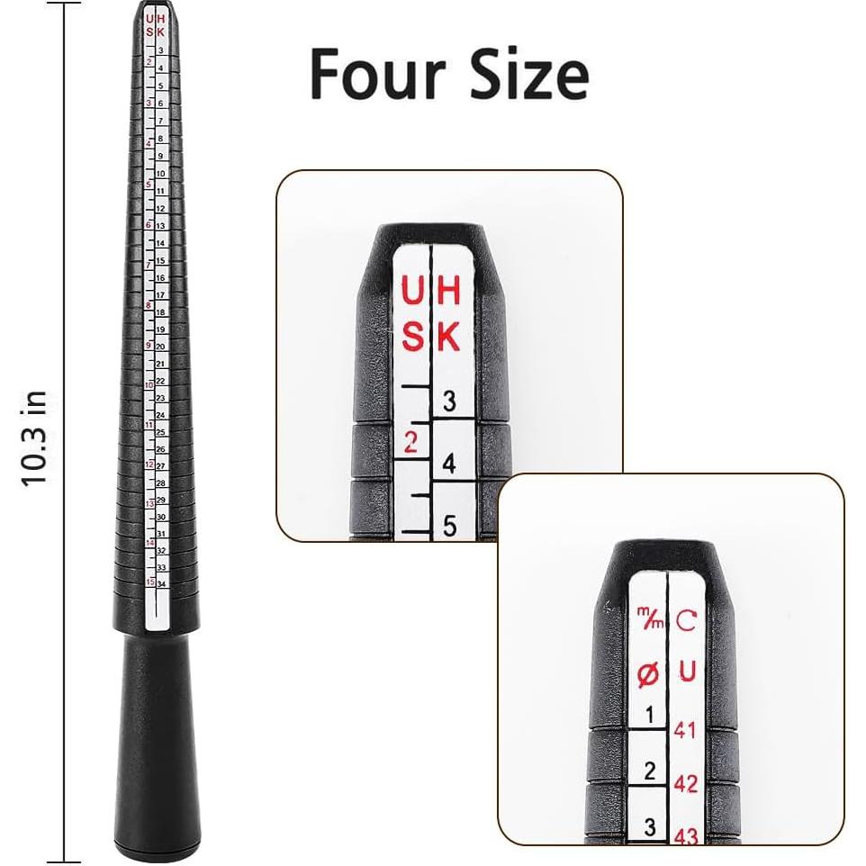 Juego de Herramientas de Medición de Anillo Accmor - 3 Piezas