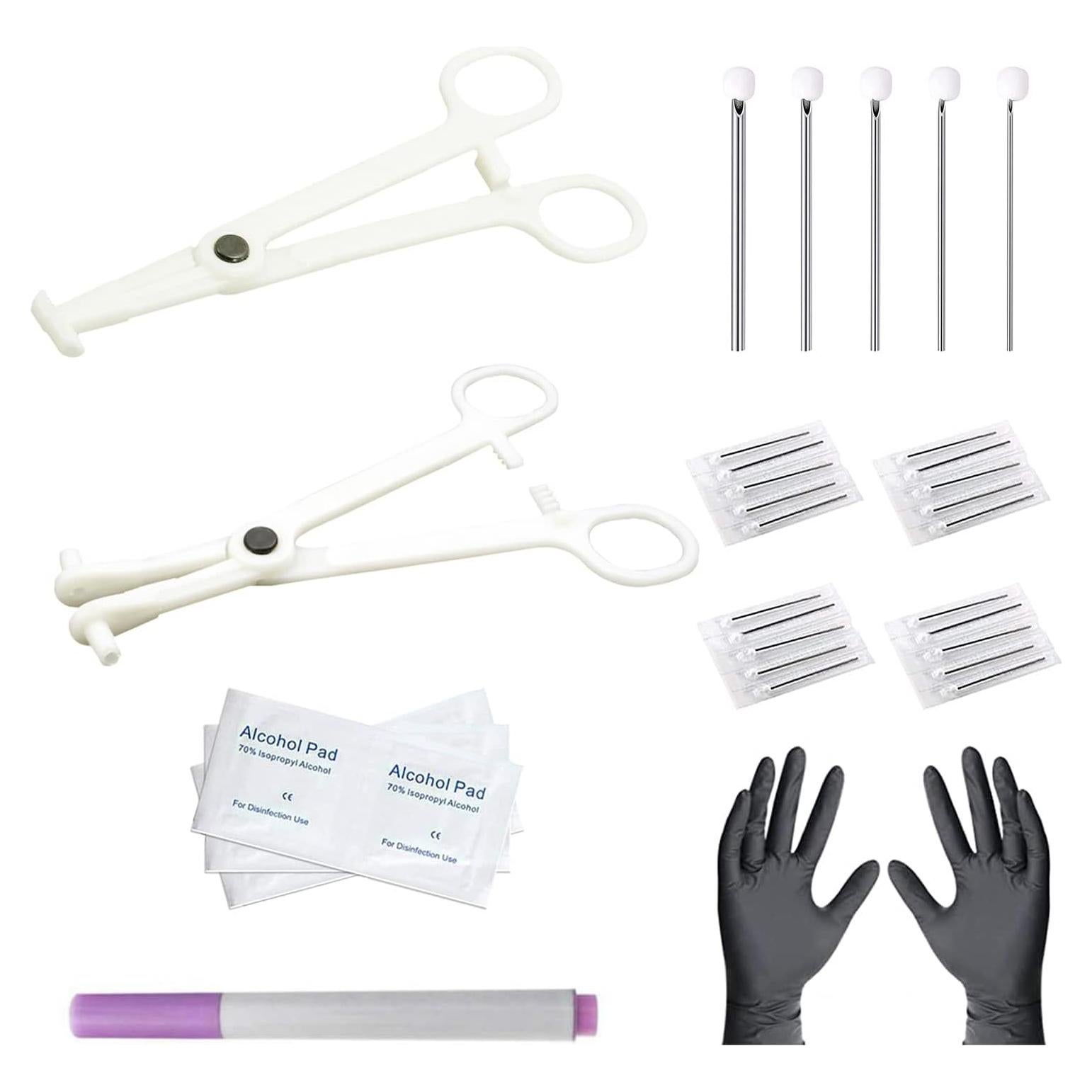 Kit de Perforación Corporal 36 Piezas Acero Inoxidable