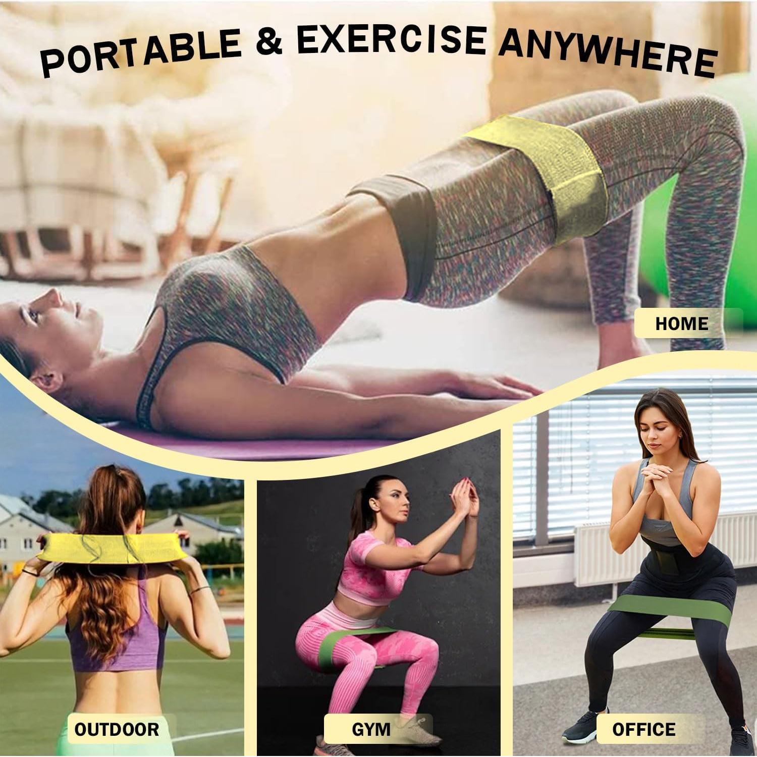 Bandas de Resistencia KANGFITER 3 PCS Antideslizantes para Ejercicio